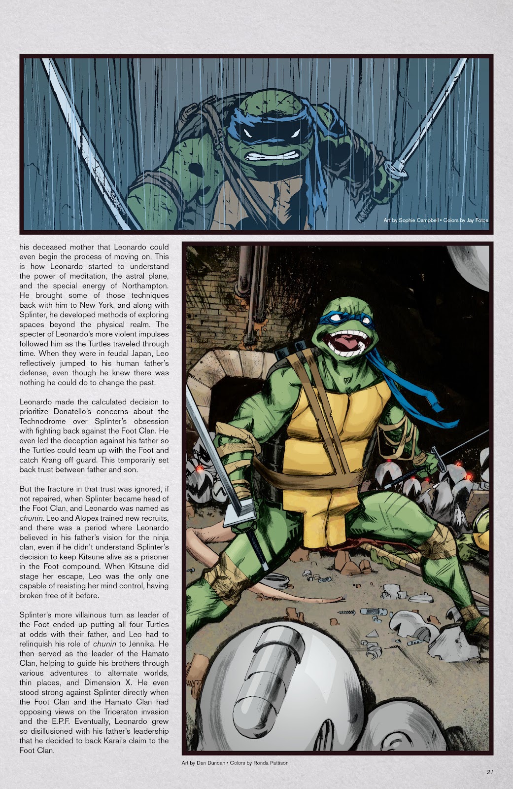 Teenage Mutant Ninja Turtles: Sourcebook issue 1 - Page 18