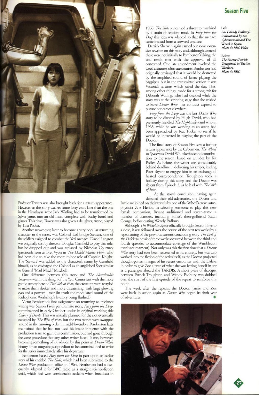 Doctor Who Yearbook issue 1996 - Page 27