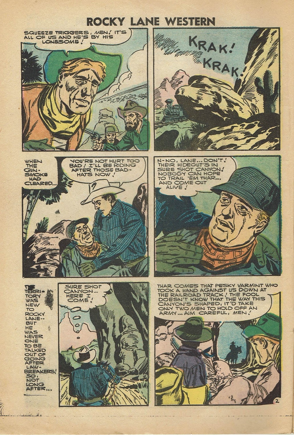 Rocky Lane Western (1954) issue 74 - Page 4