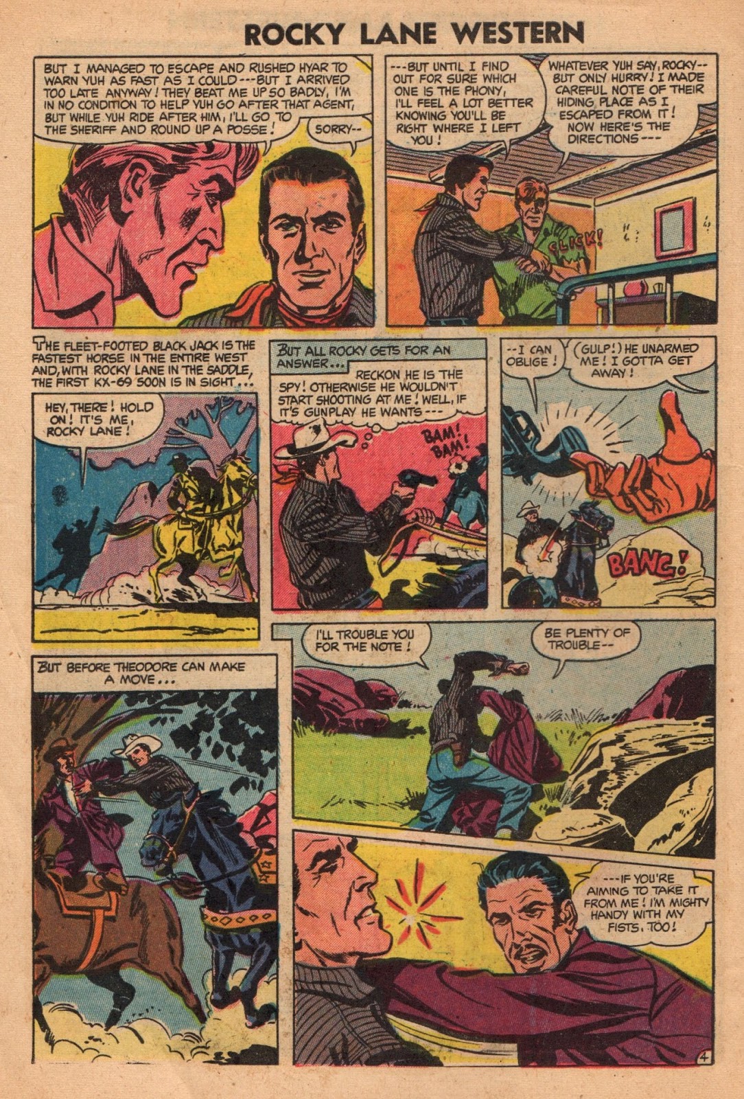 Rocky Lane Western (1954) issue 59 - Page 6