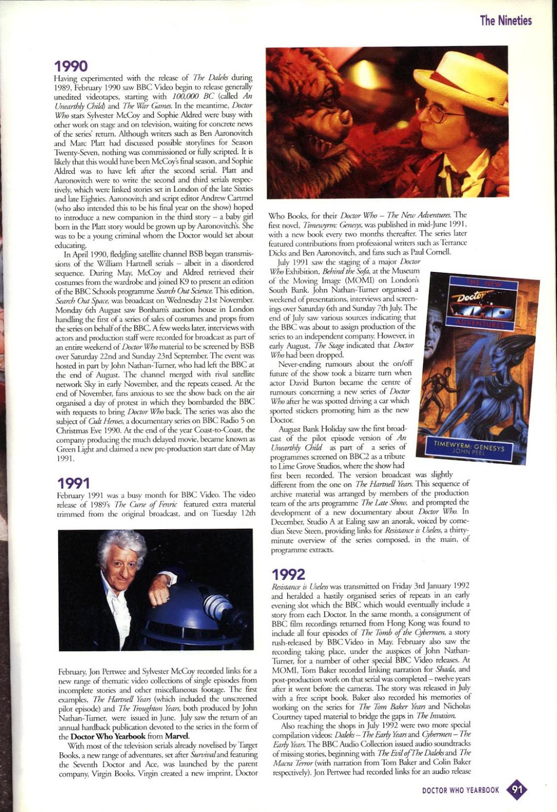 Doctor Who Yearbook issue 1996 - Page 91