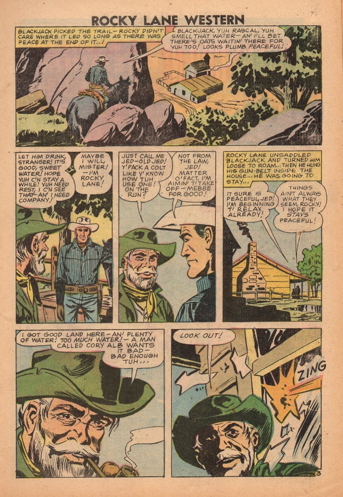 Rocky Lane Western (1954) issue 83 - Page 5