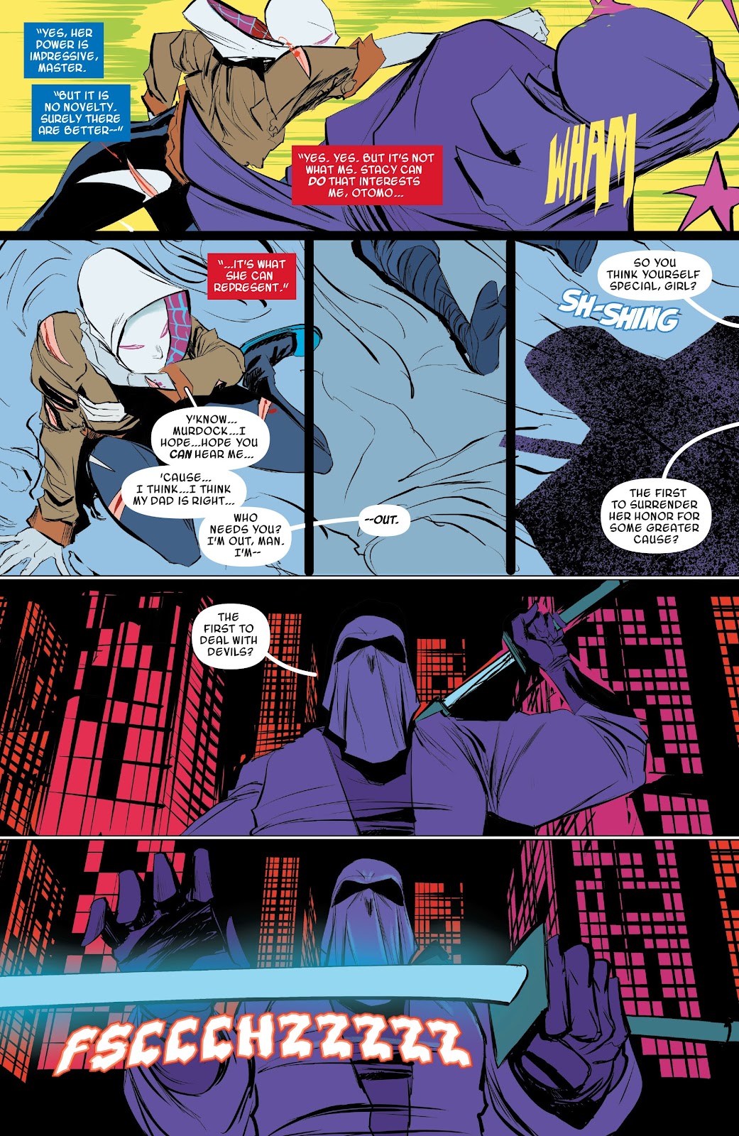 Spider-Gwen: Ghost-Spider Modern Era Epic Collection: Edge of Spider-Verse issue Weapon of Choice (Part 1) - Page 208