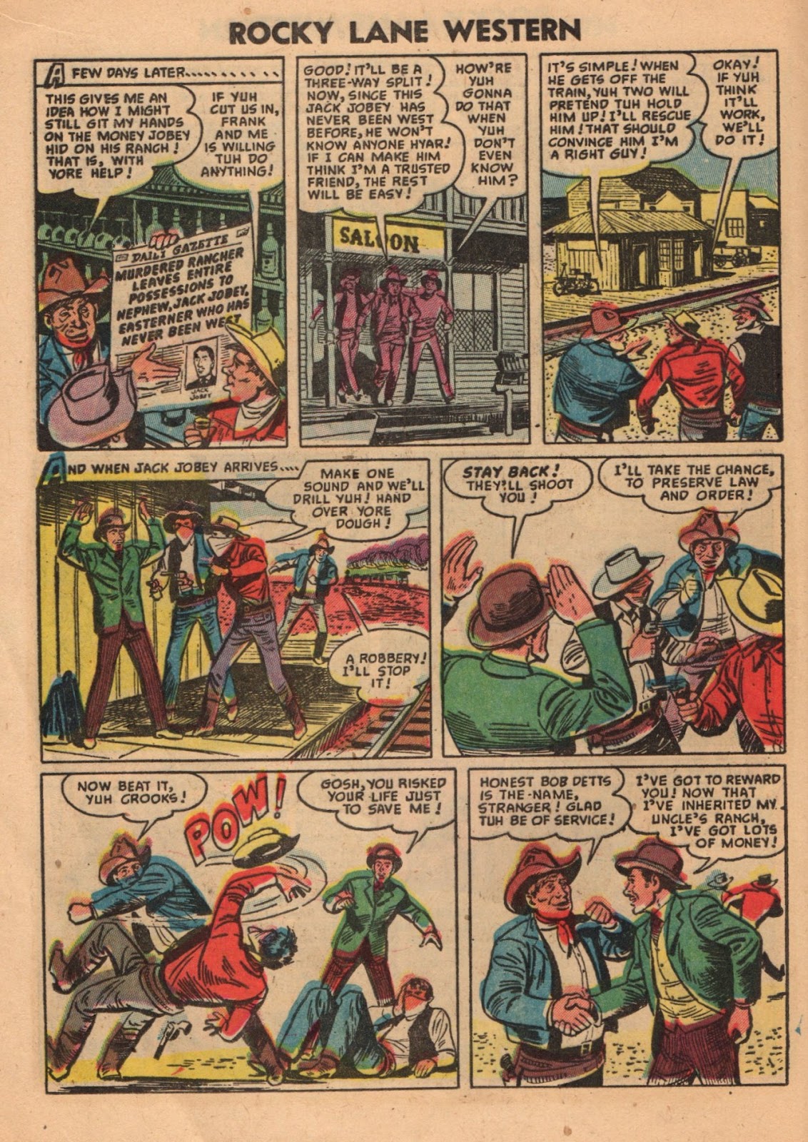 Rocky Lane Western (1954) issue 59 - Page 16