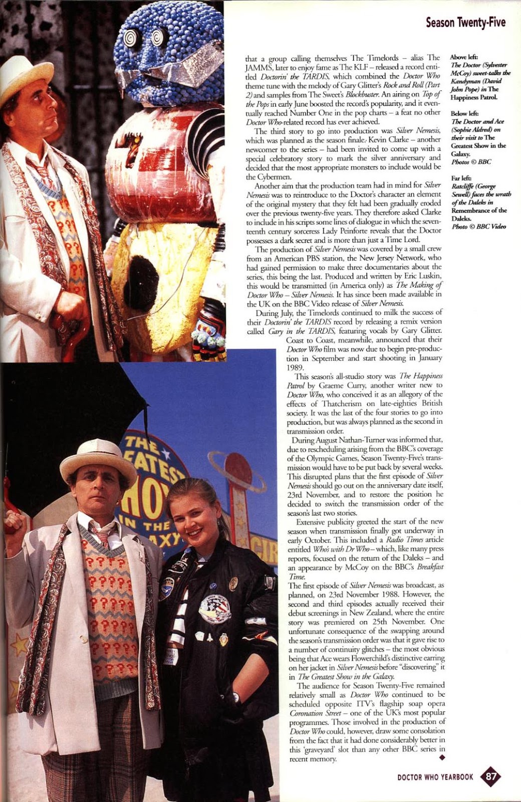 Doctor Who Yearbook issue 1996 - Page 87
