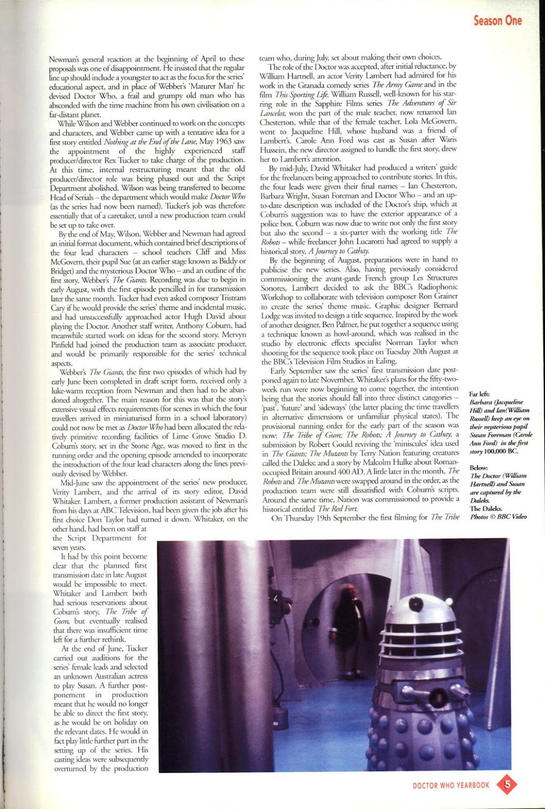 Doctor Who Yearbook issue 1996 - Page 5