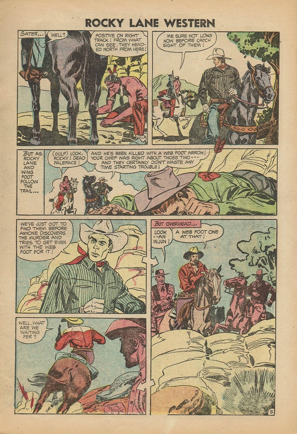 Rocky Lane Western (1954) issue 61 - Page 7