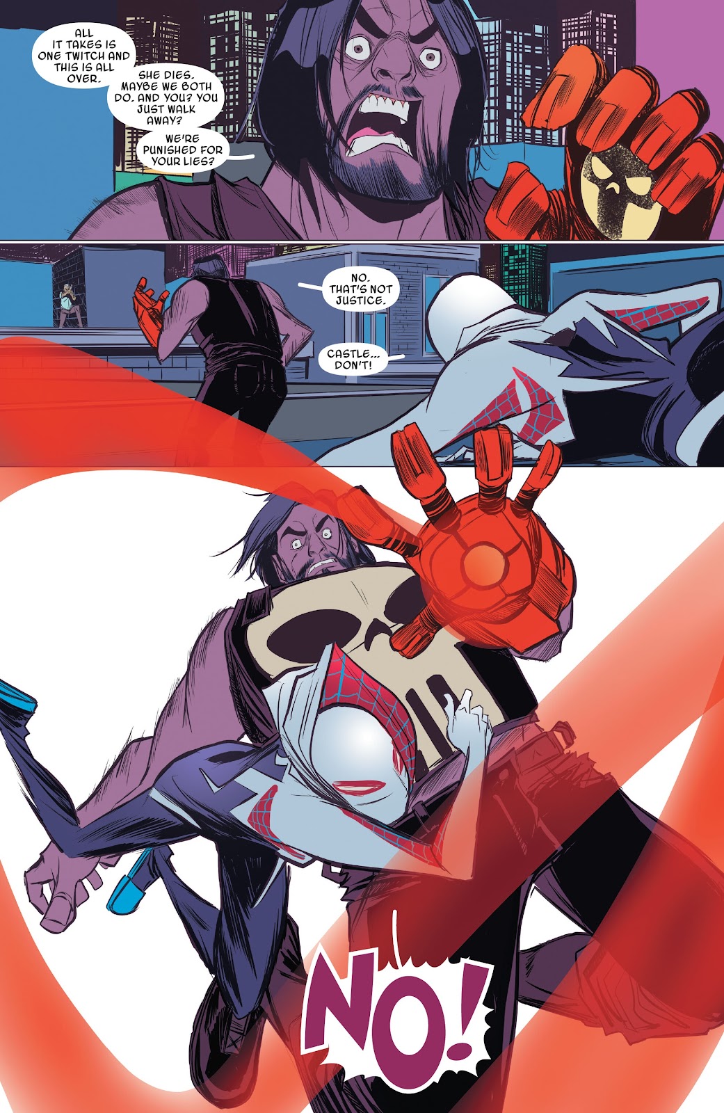 Spider-Gwen: Ghost-Spider Modern Era Epic Collection: Edge of Spider-Verse issue Weapon of Choice (Part 1) - Page 138