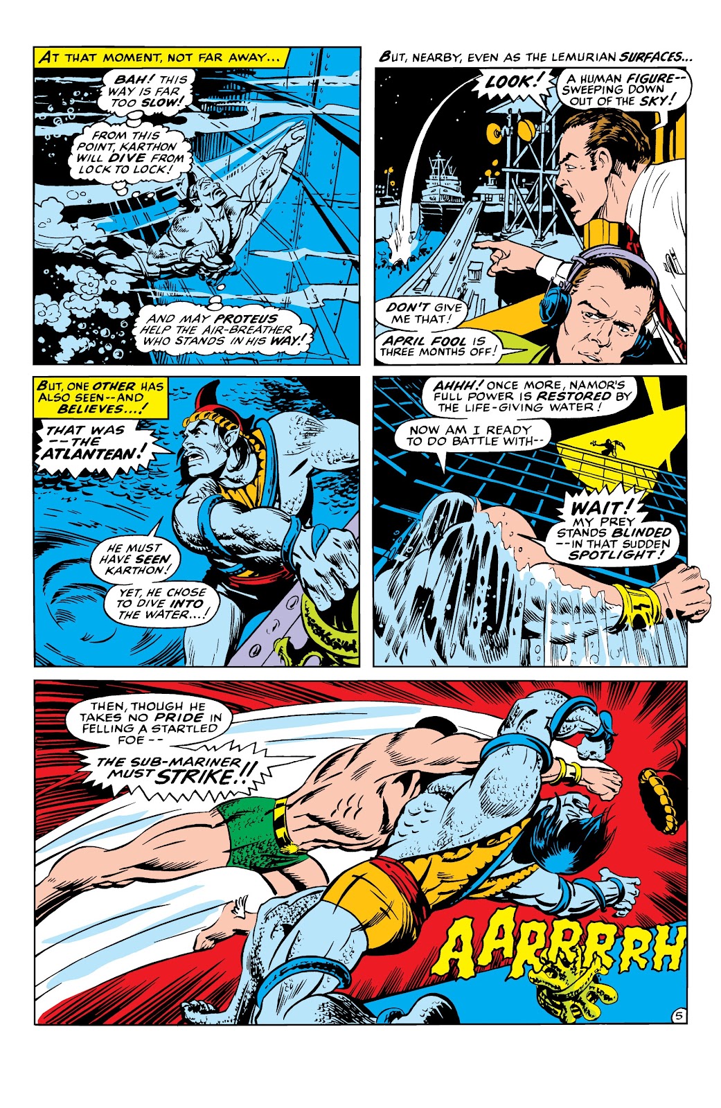 Namor, The Sub-Mariner Epic Collection: Enter The Sub-Mariner issue Who Strikes For Atlantis (Part 1) - Page 178