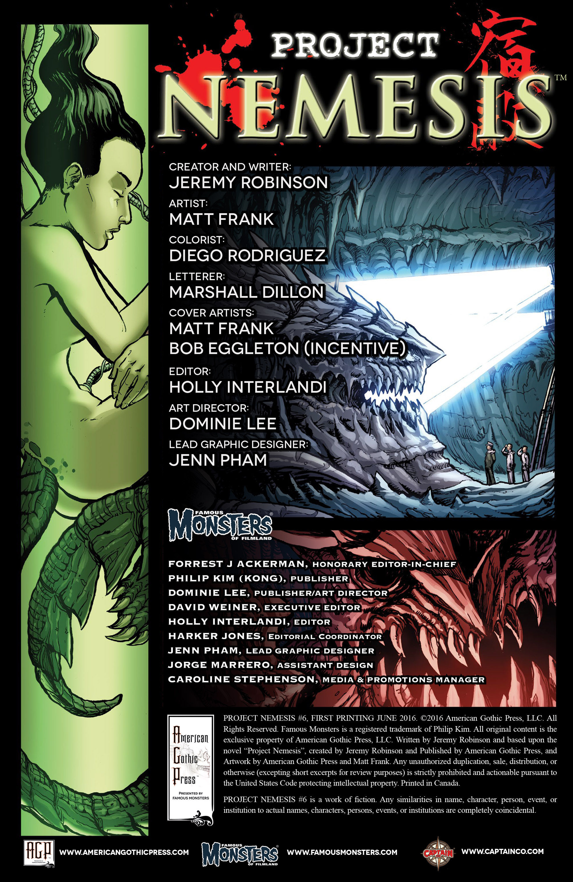 Read online Famous Monsters Presents: Project Nemesis comic -  Issue #6 - 2