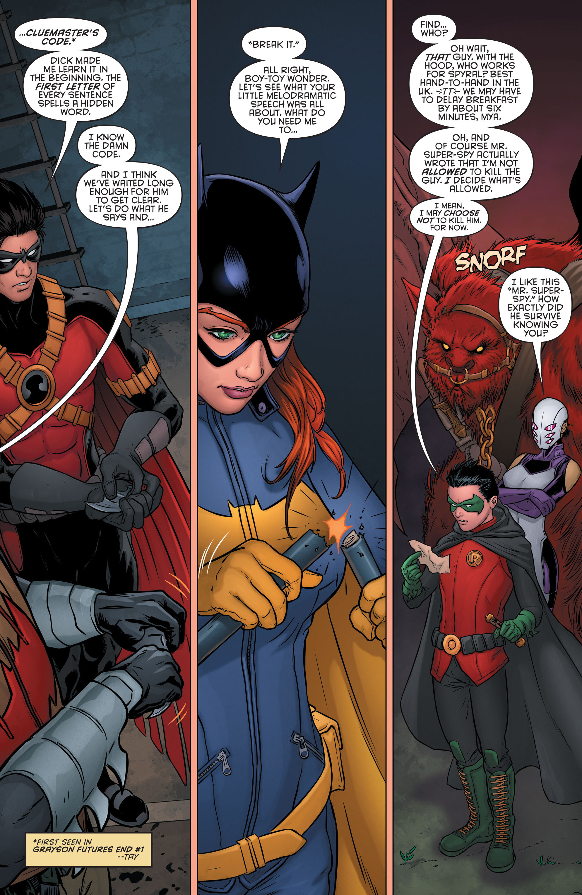 Read online Grayson comic -  Issue #12 - 22