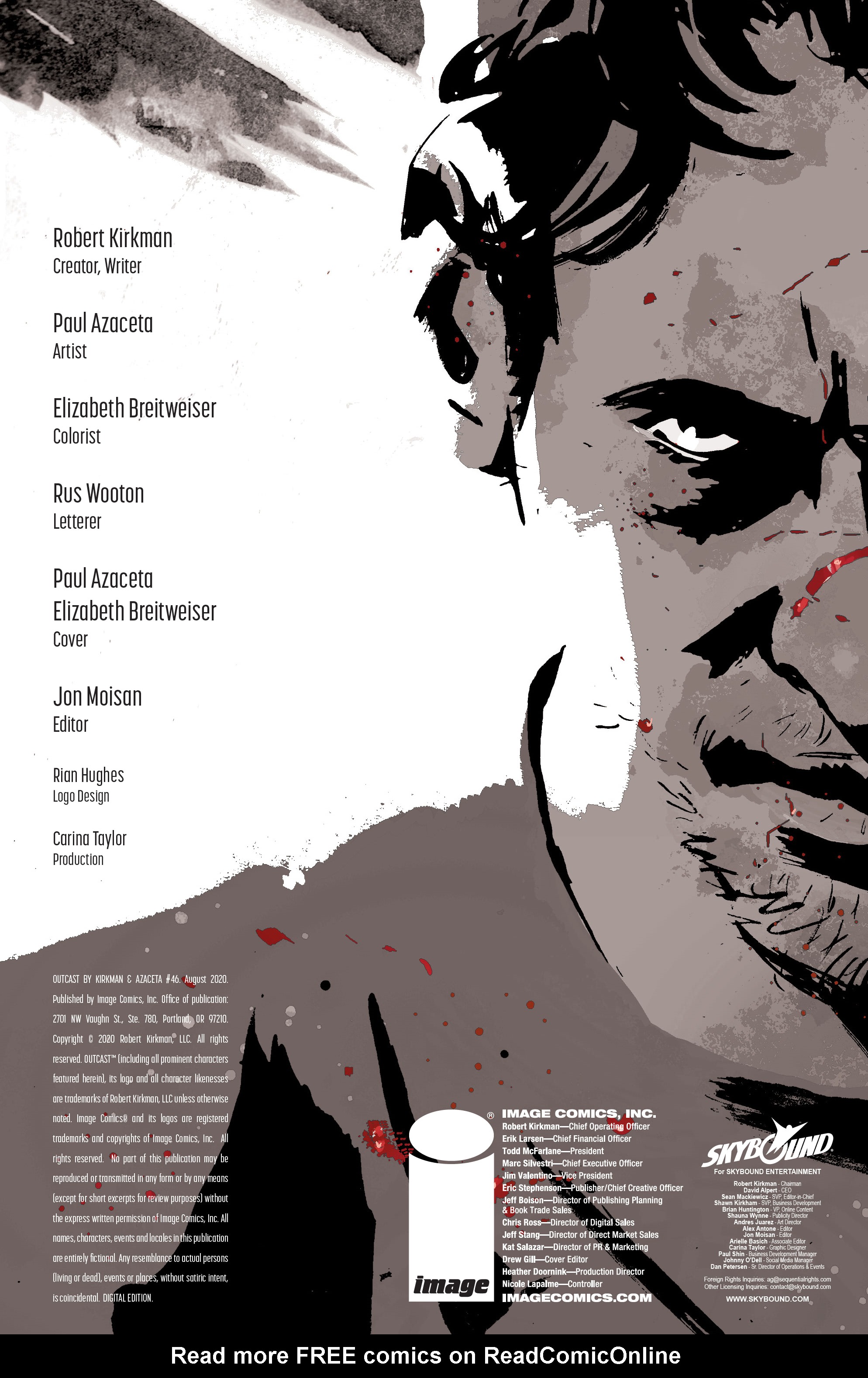 Read online Outcast by Kirkman & Azaceta comic -  Issue #46 - 2