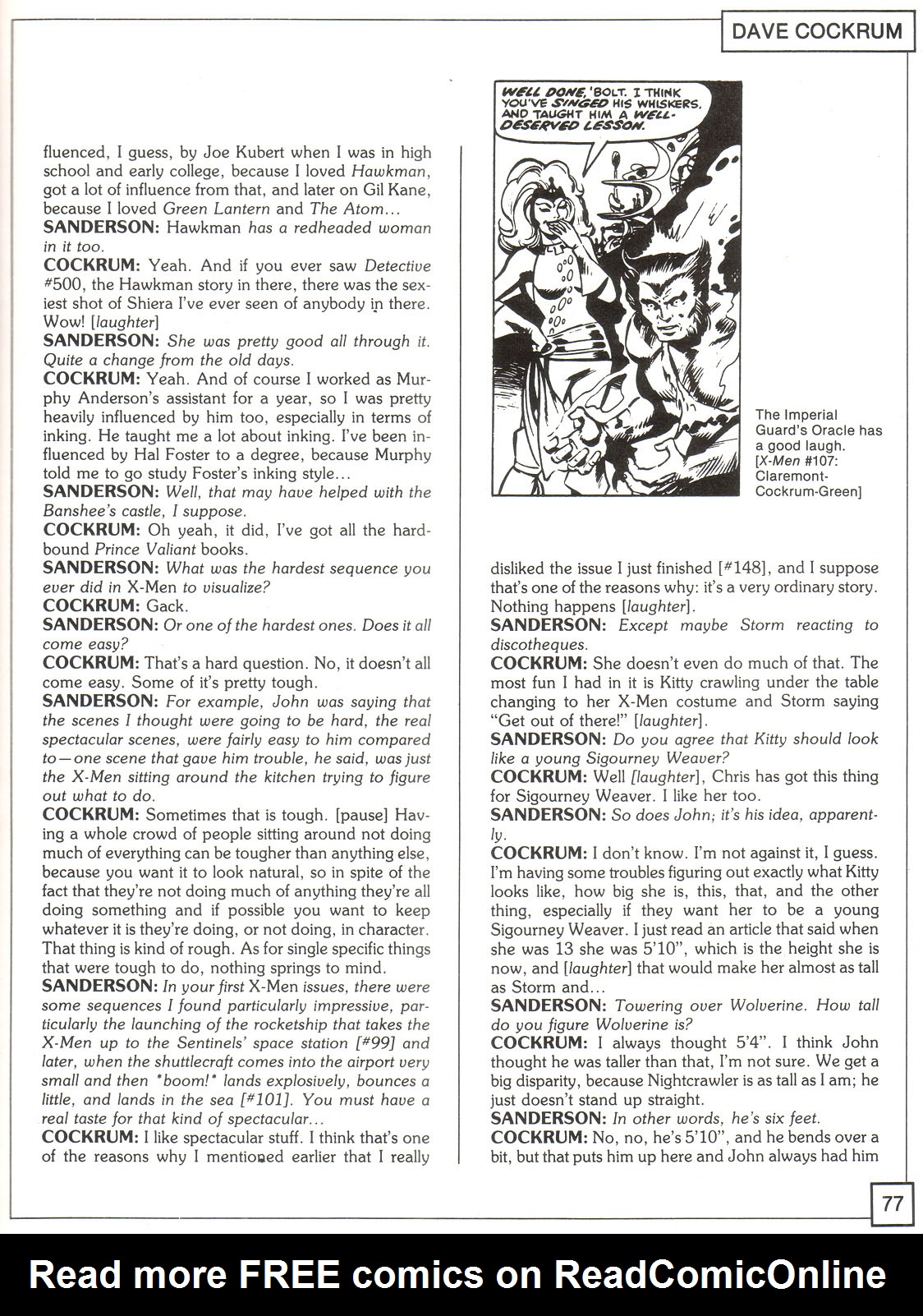 Read online The X-Men Companion comic -  Issue #1 - 77