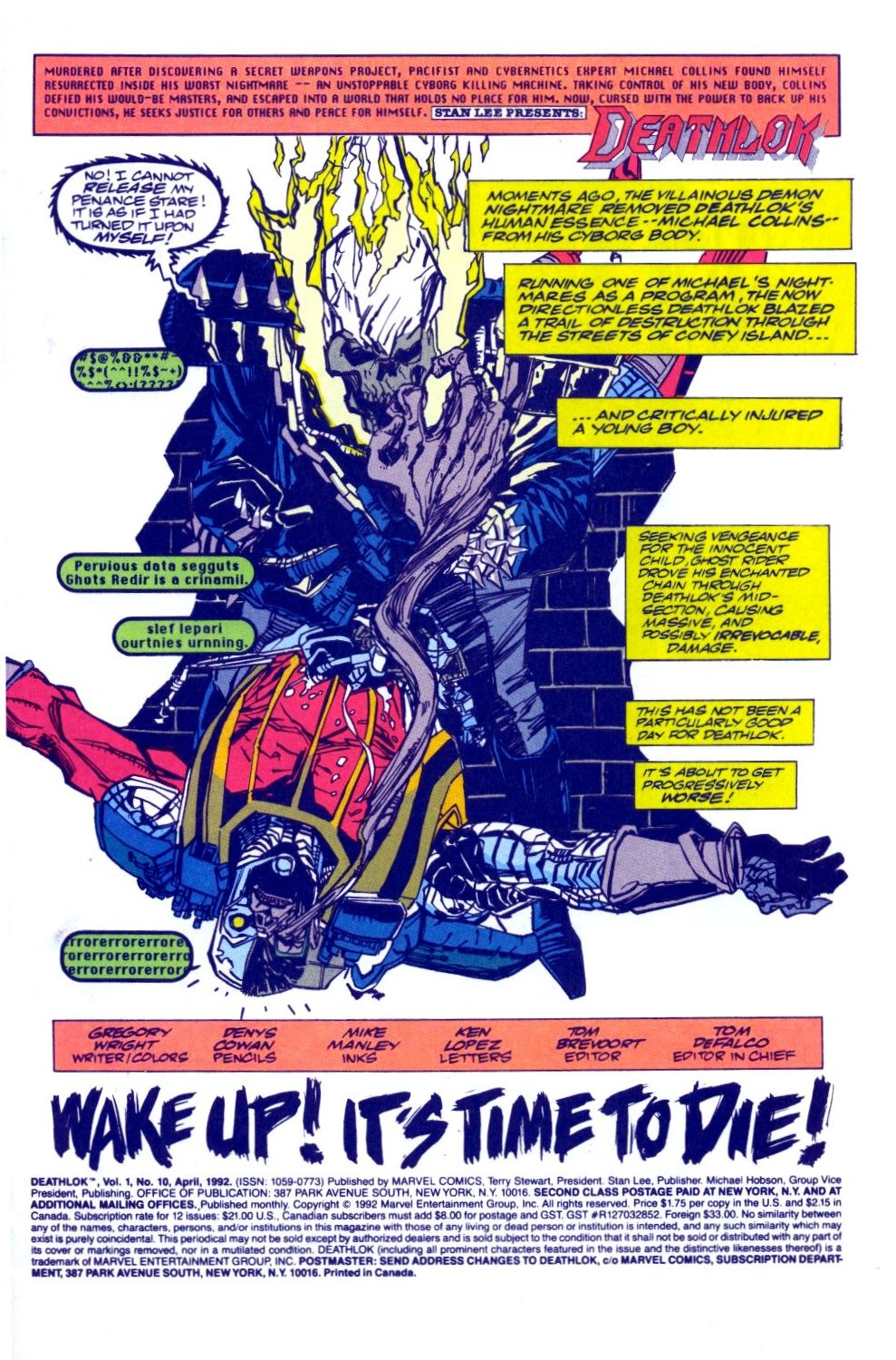 Read online Deathlok (1991) comic -  Issue #10 - 2