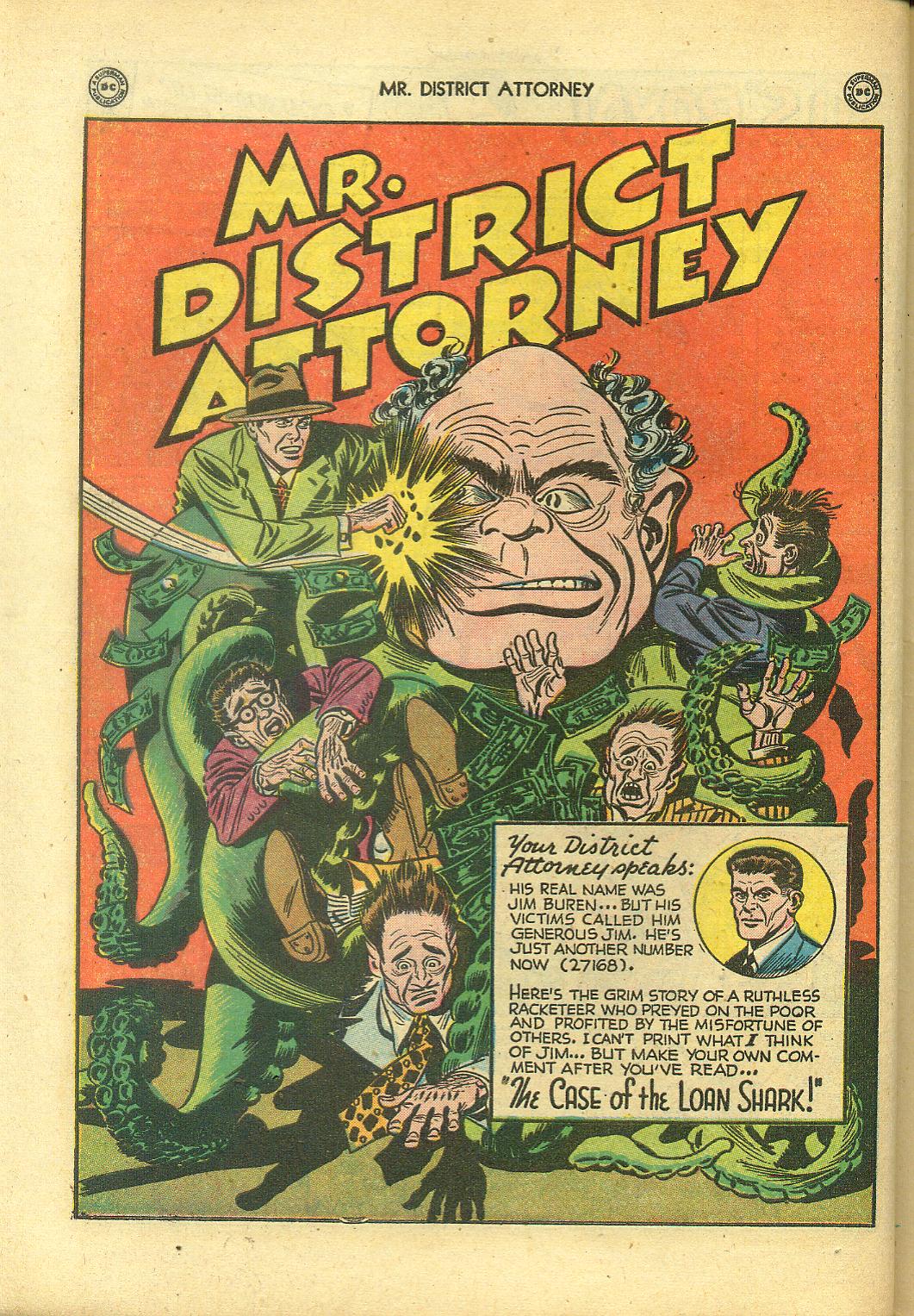 Read online Mr. District Attorney comic -  Issue #4 - 42