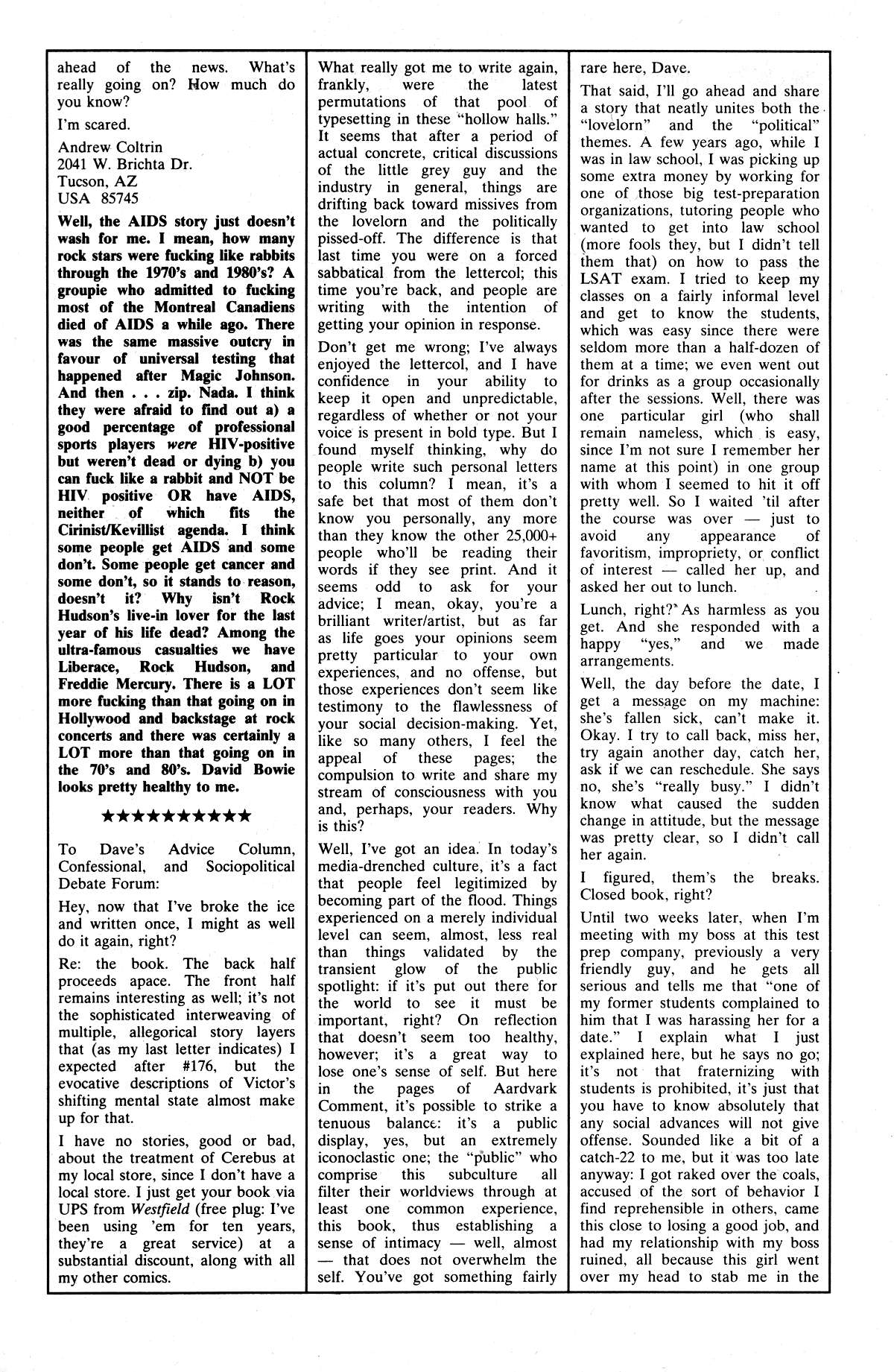 Read online Cerebus comic -  Issue #181 - 23