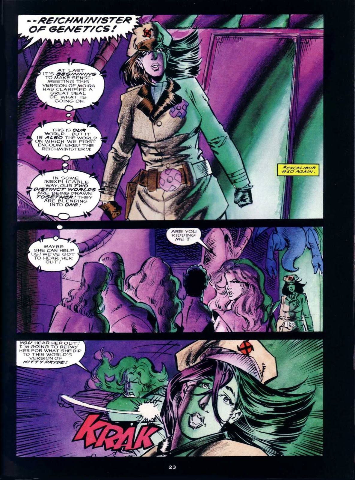 Marvel Graphic Novel issue 66 - Excalibur - Weird War III - Page 23
