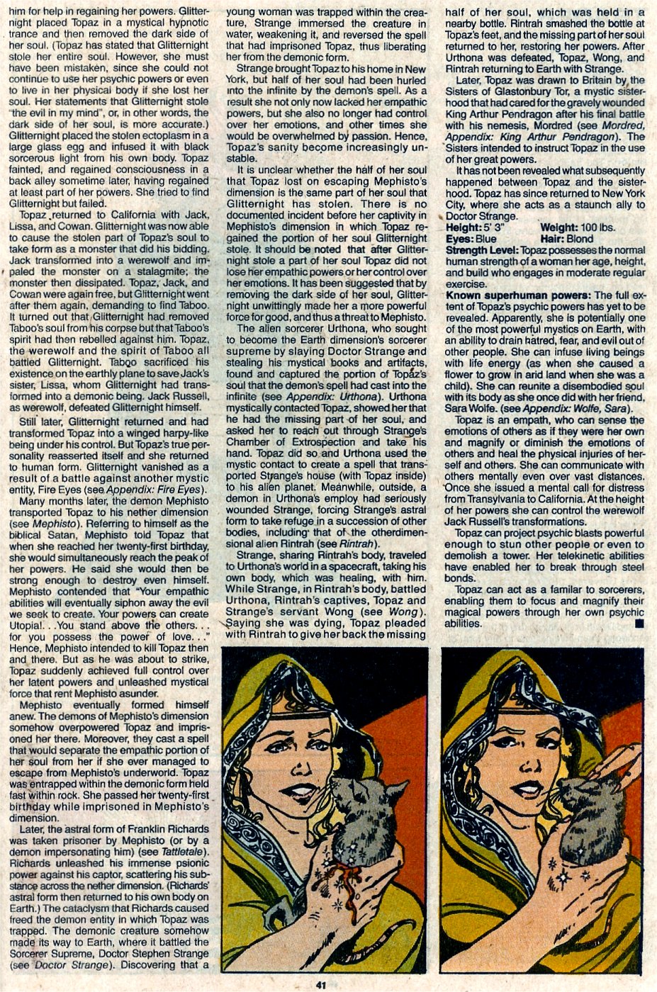 Read online The Official Handbook of the Marvel Universe: Update '89 comic -  Issue #7 - 43