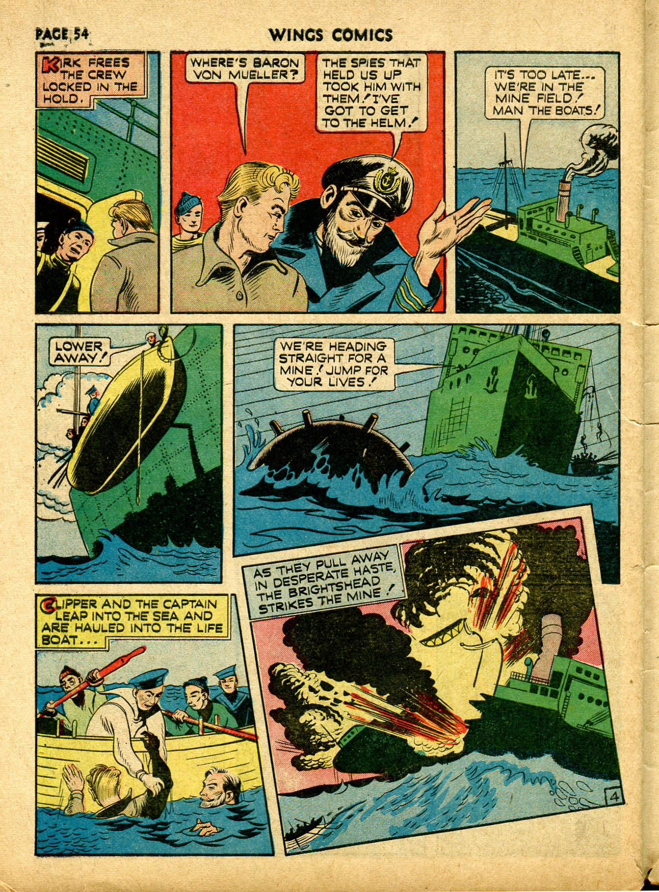 Read online Wings Comics comic -  Issue #12 - 56