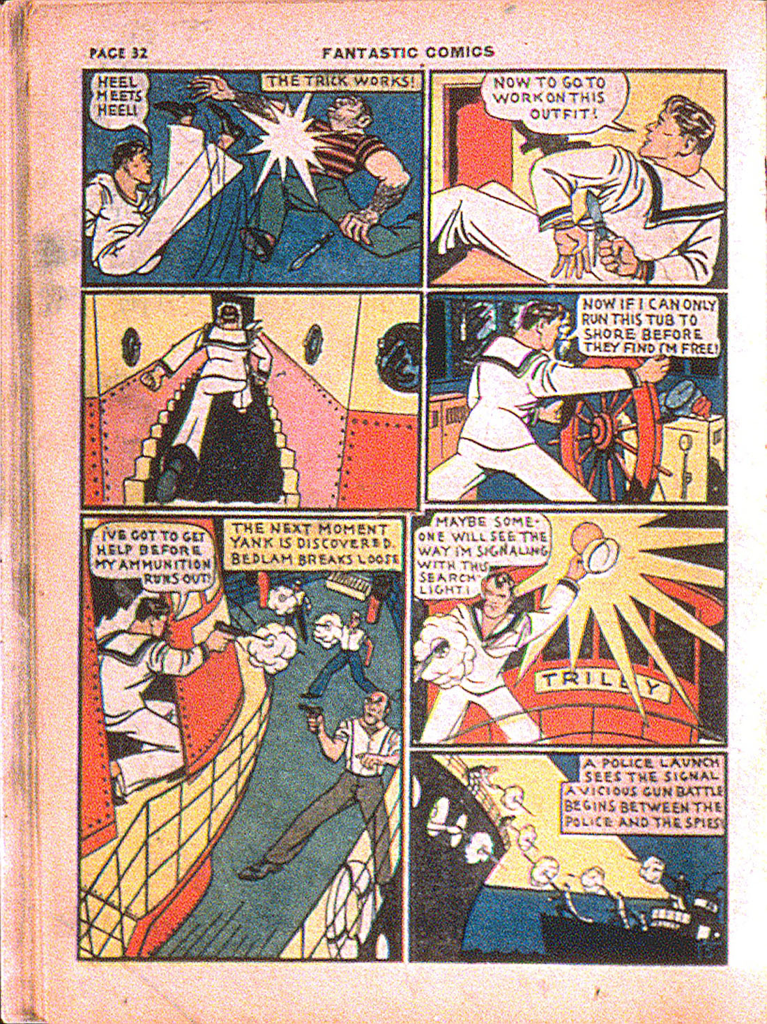 Read online Fantastic Comics comic -  Issue #7 - 34