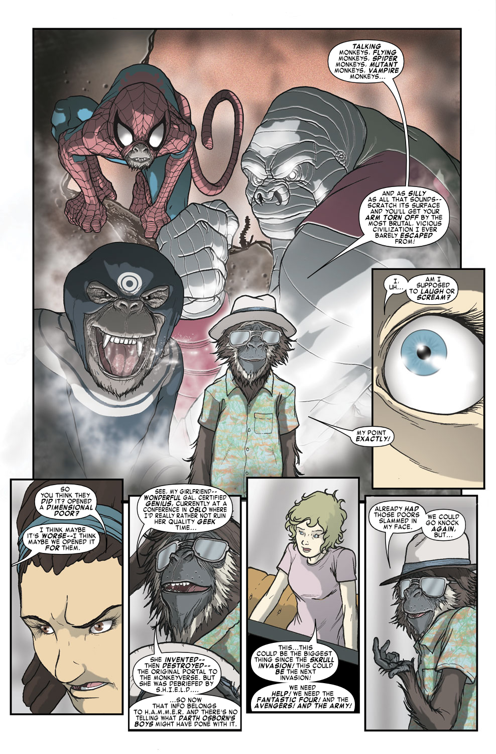 Read online Marvel Apes: Grunt Line Special comic -  Issue # Full - 12