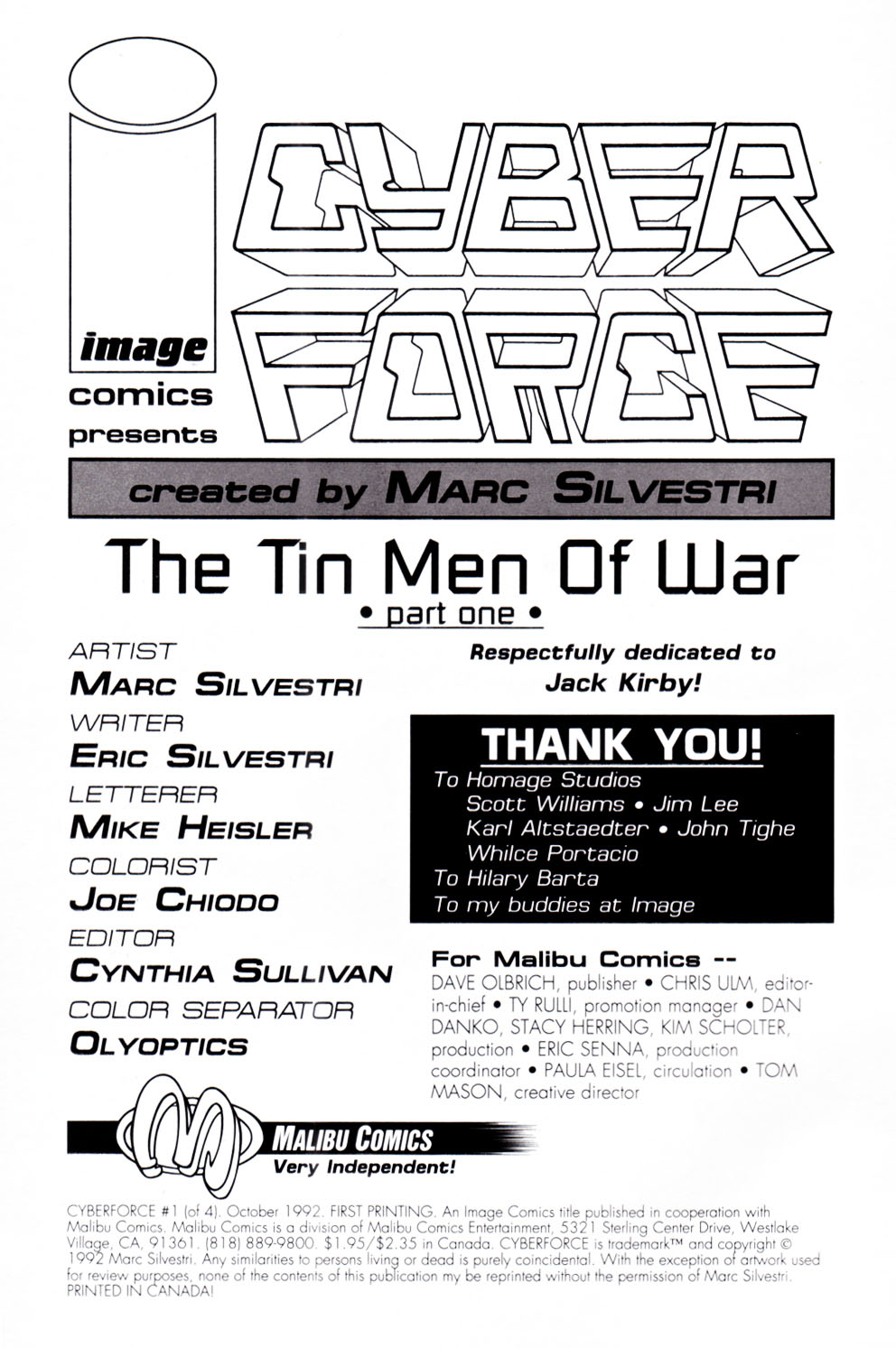 Read online Cyberforce (1992) comic -  Issue #1 - 2