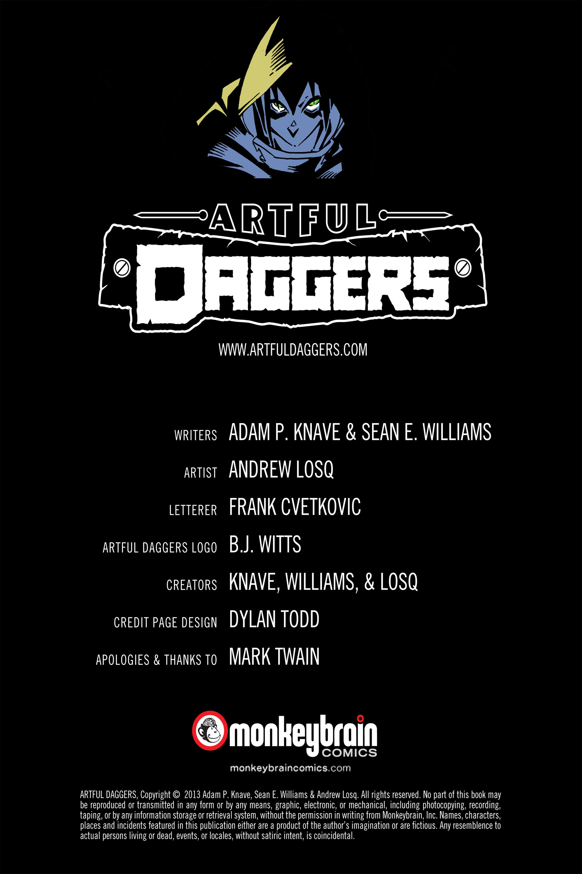 Read online Artful Daggers comic -  Issue #4 - 2