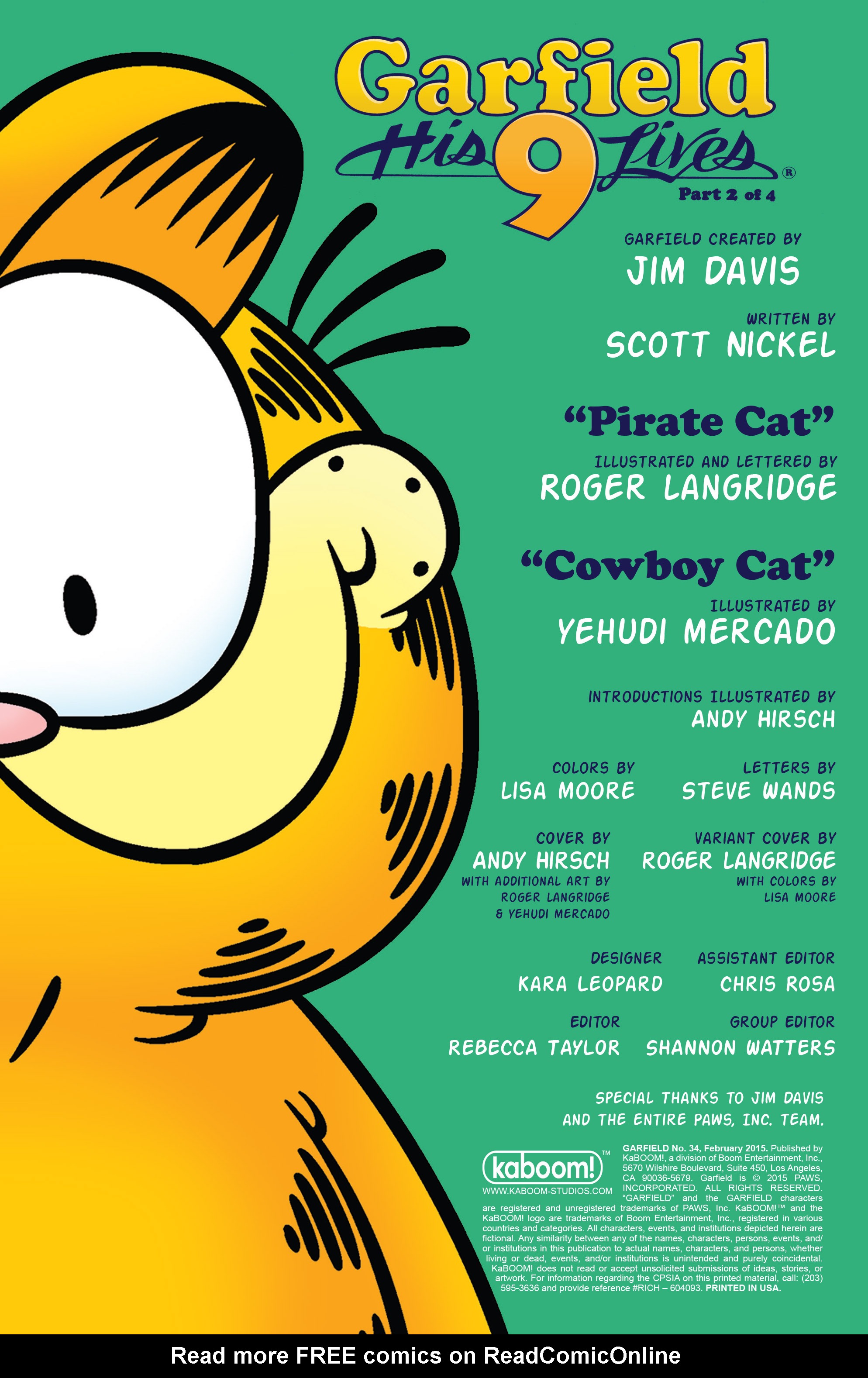 Read online Garfield comic -  Issue #34 - 2