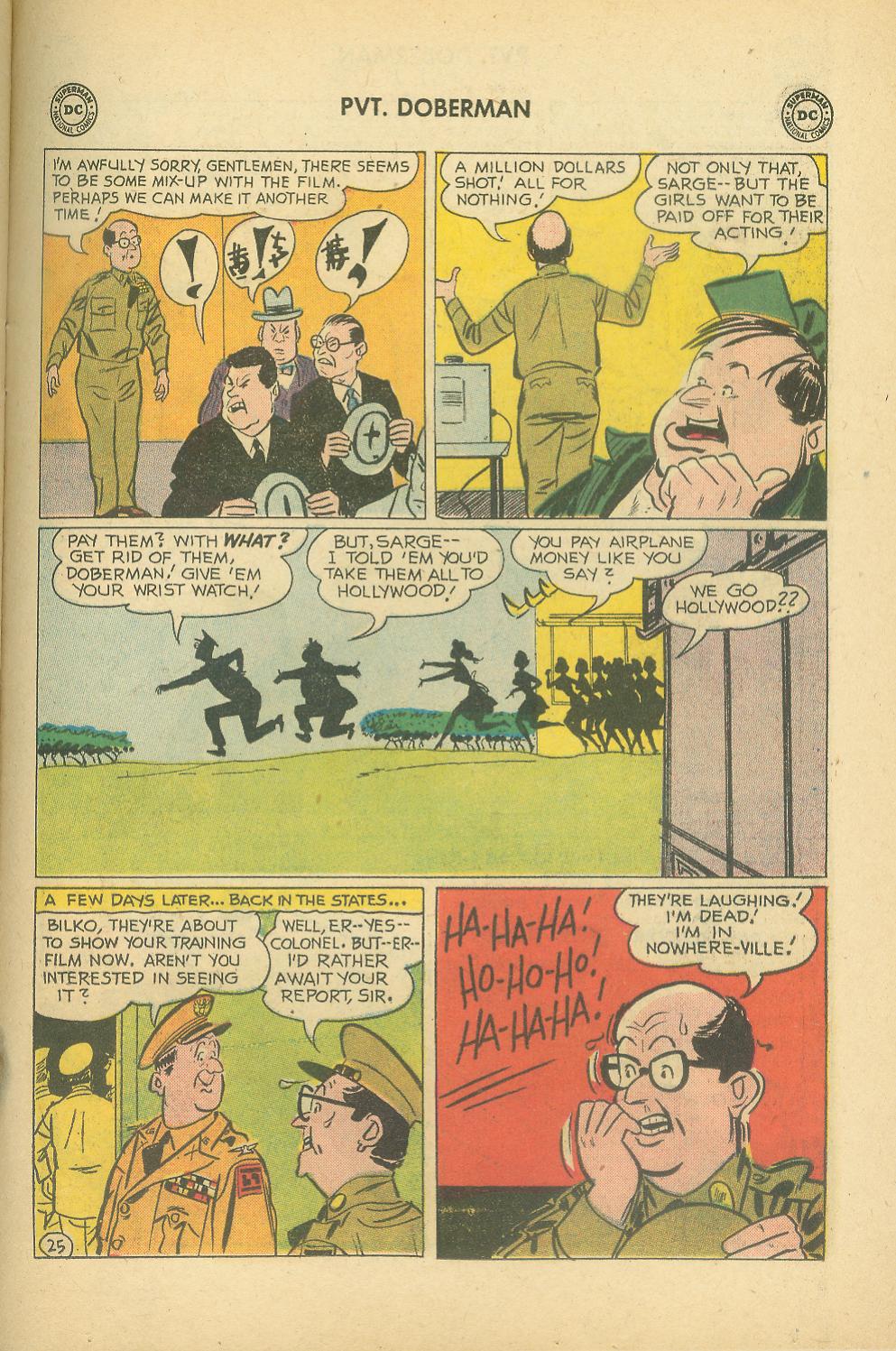 Read online Sgt. Bilko's Pvt. Doberman comic -  Issue #7 - 31