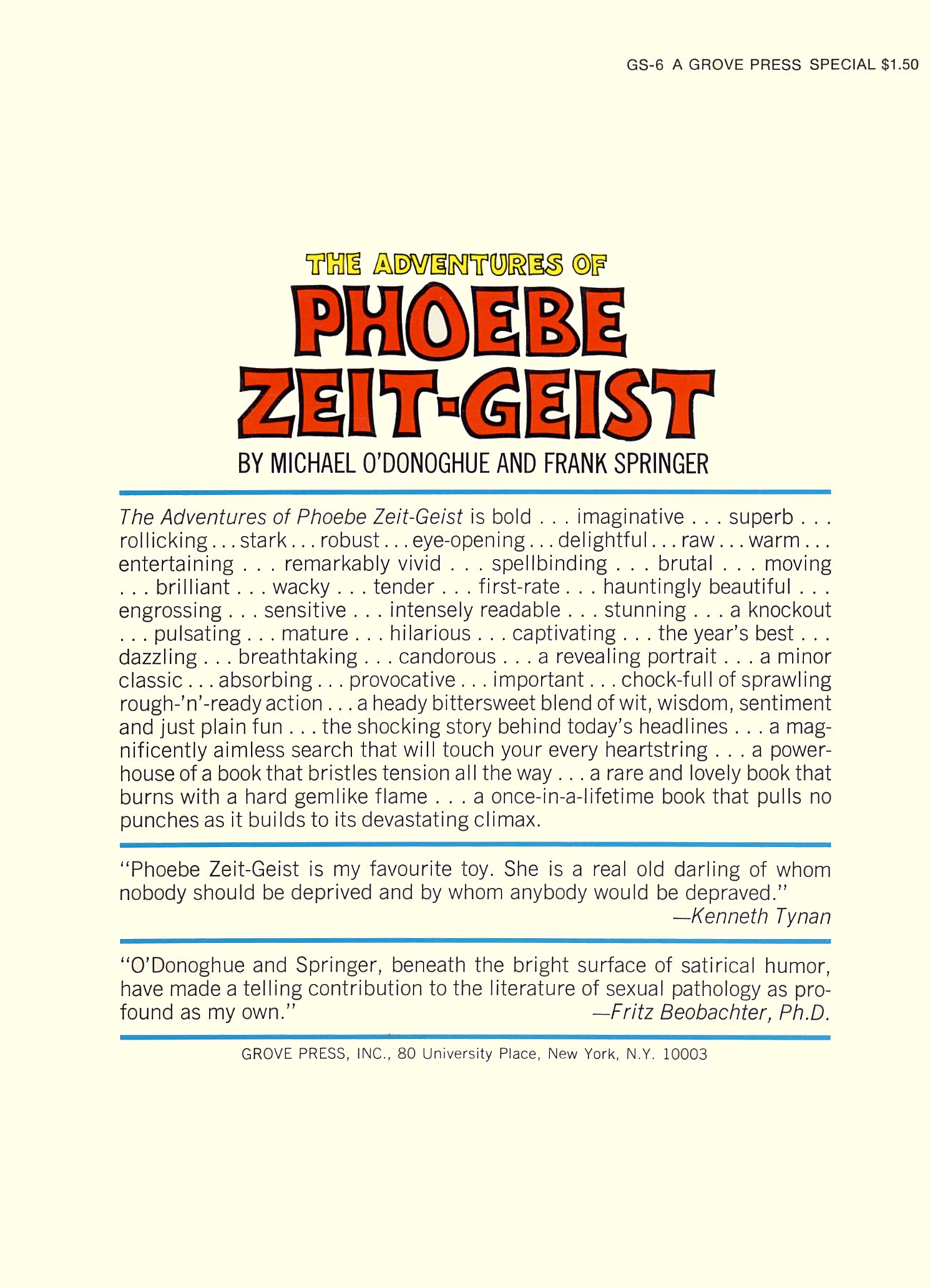 Read online The Adventures of Phoebe Zeit-Geist comic -  Issue # TPB - 94
