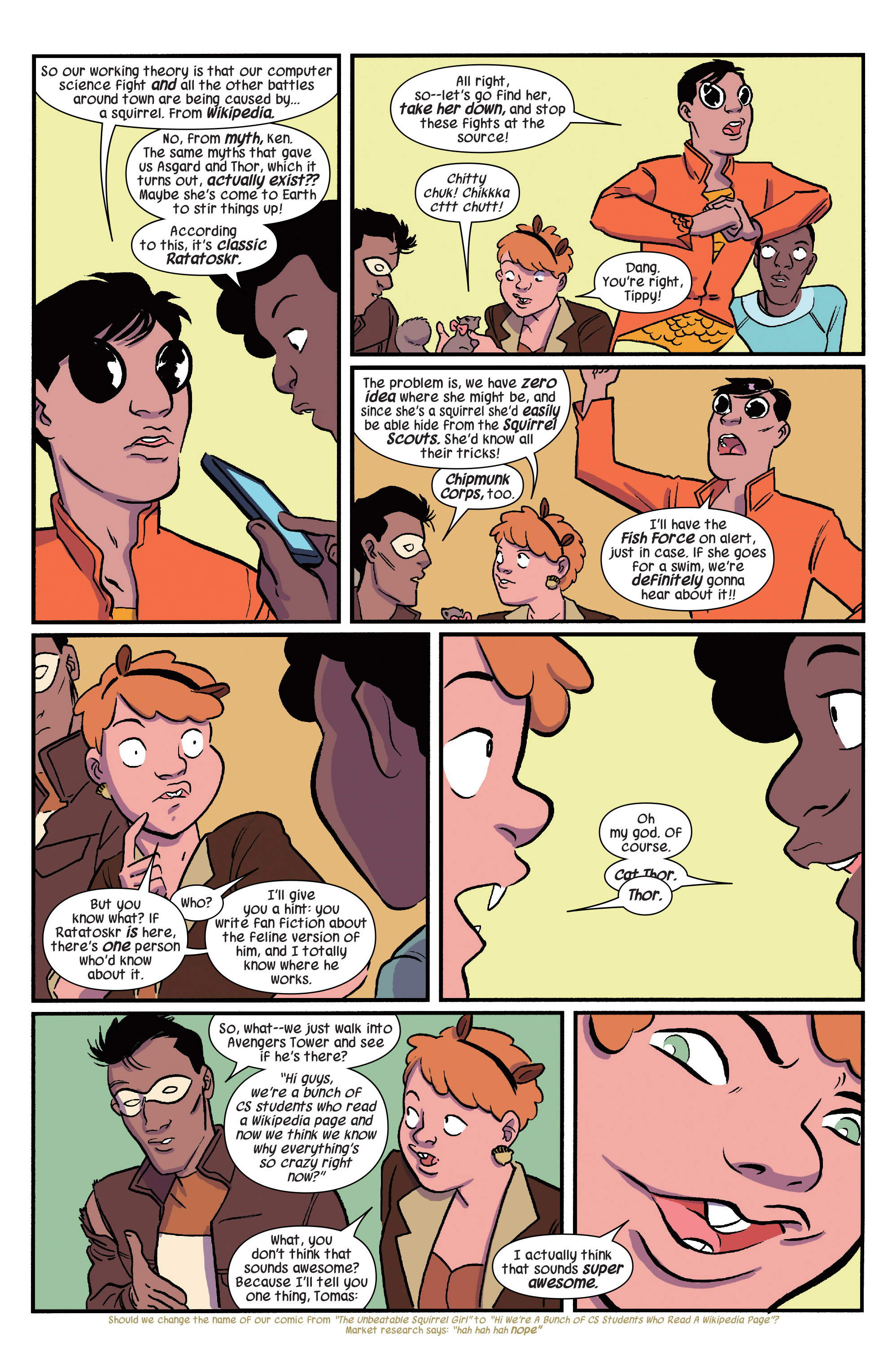 Read online The Unbeatable Squirrel Girl comic -  Issue #7 - 8
