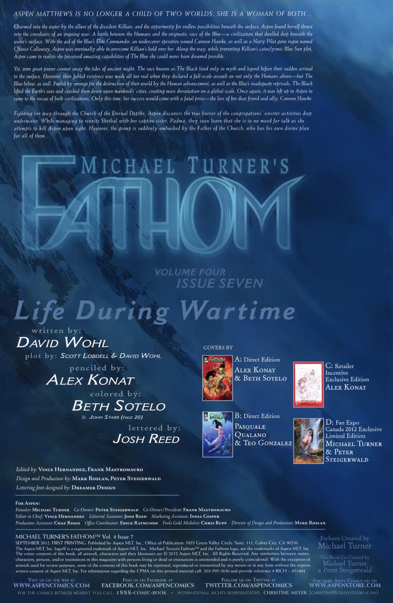 Read online Michael Turner's Fathom comic -  Issue #7 - 3