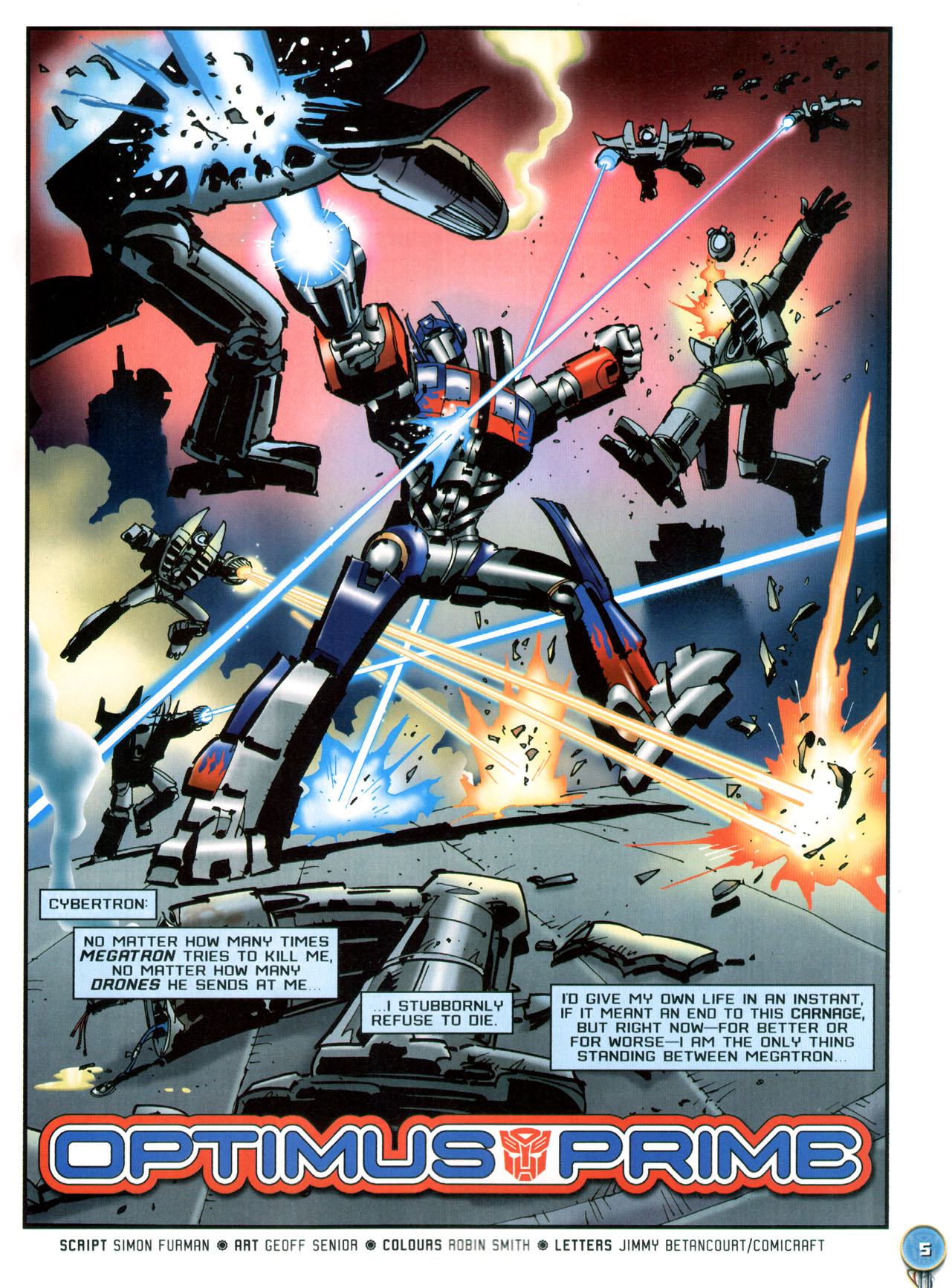 Read online Transformers: Robots in Disguise (2007) comic -  Issue #1 - 5