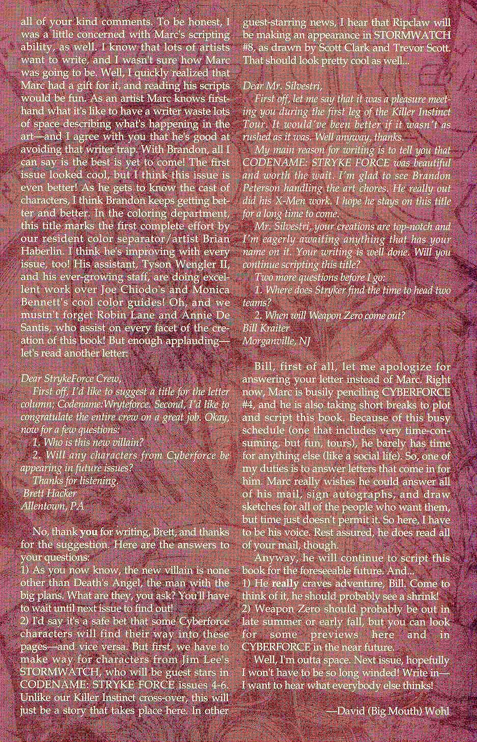 Read online Codename: Strykeforce comic -  Issue #2 - 31