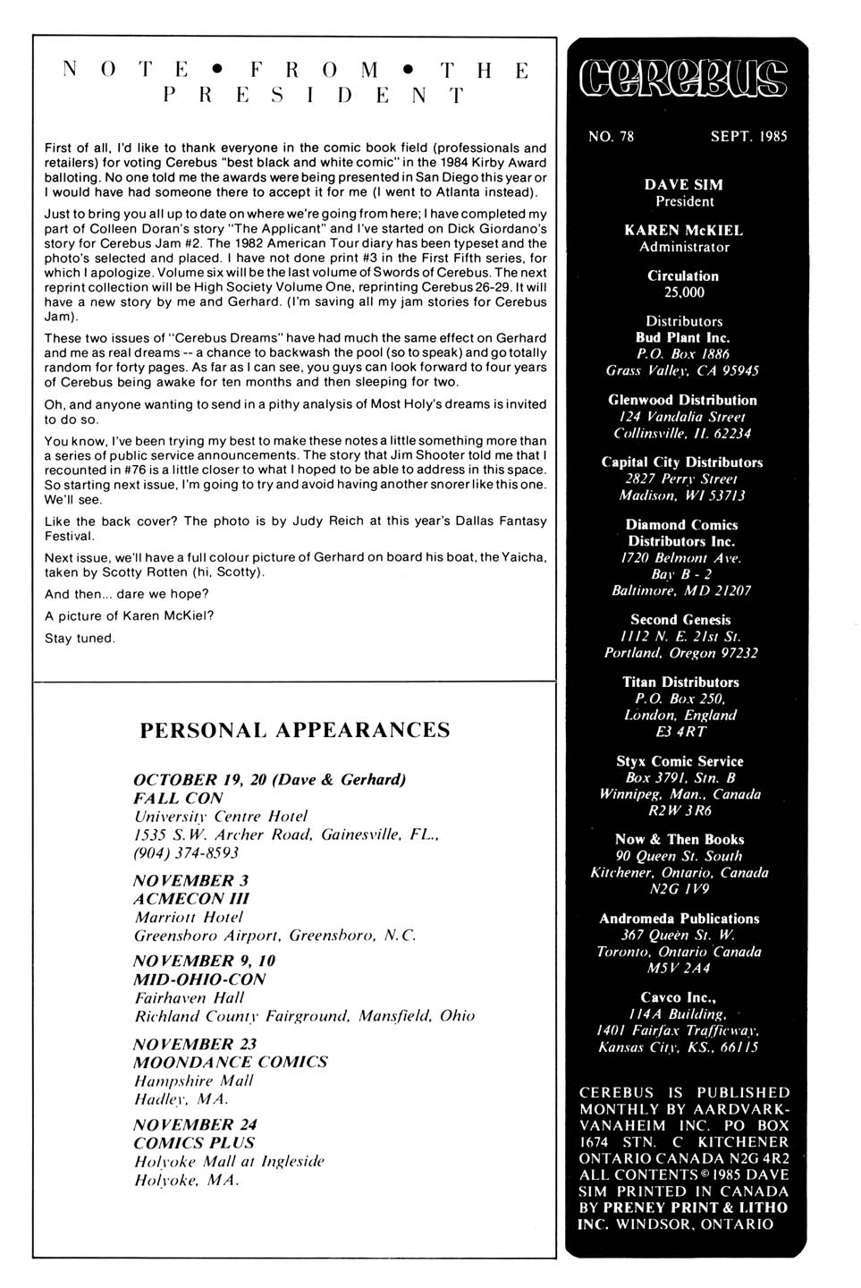 Cerebus issue 78 - Page 2