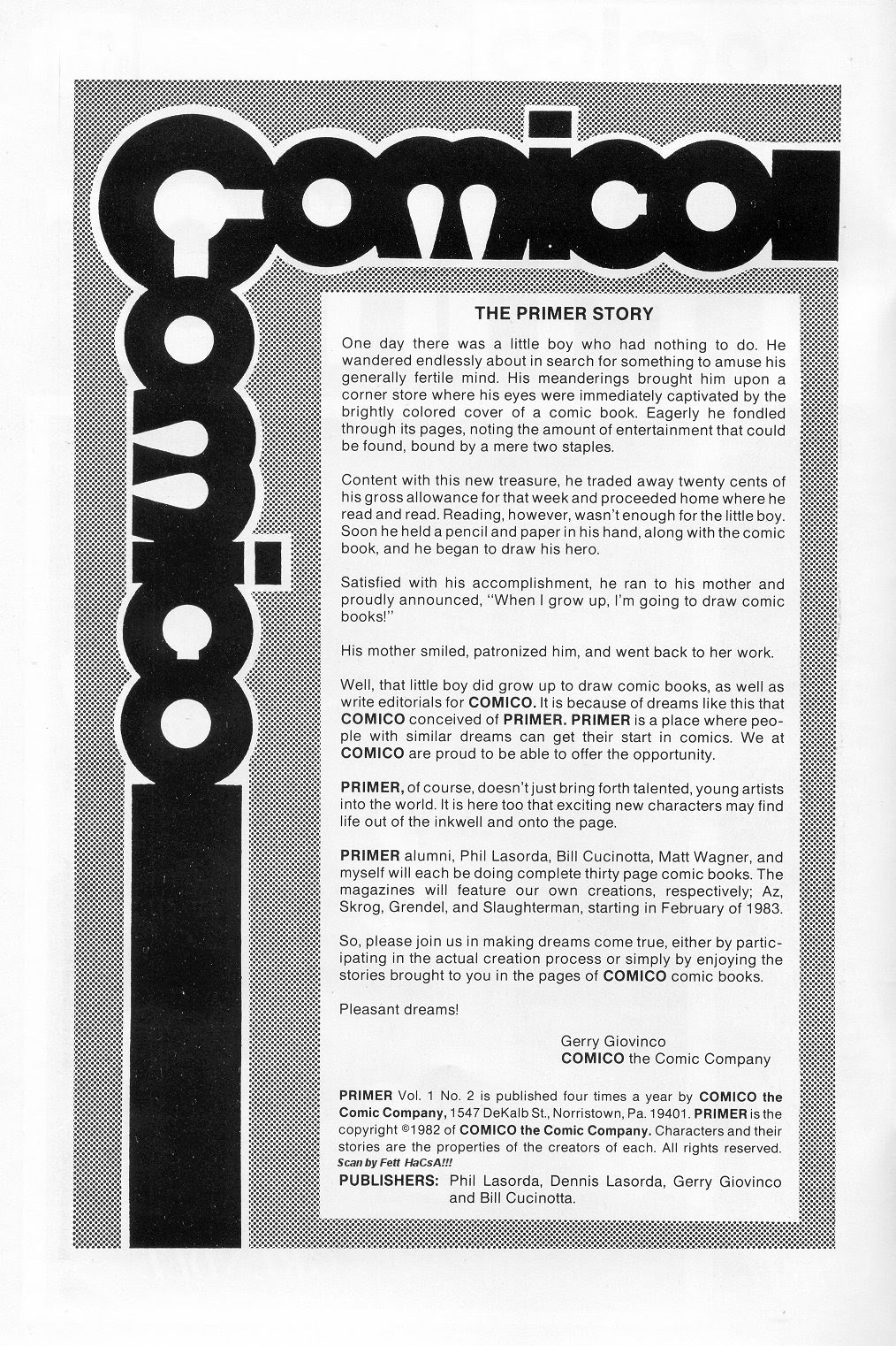 Read online Comico Primer comic -  Issue #2 - 2