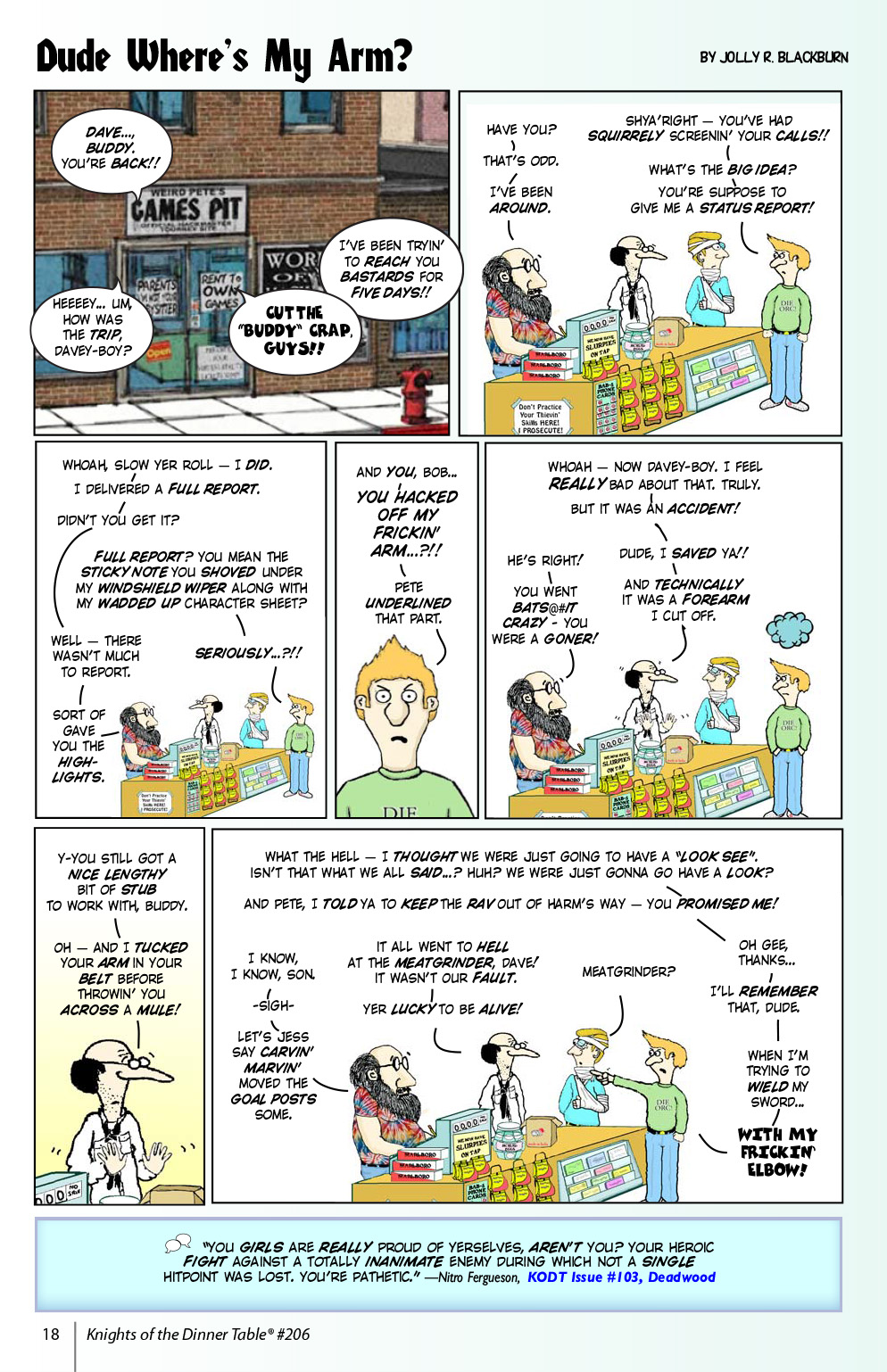 Read online Knights of the Dinner Table comic -  Issue #206 - 20