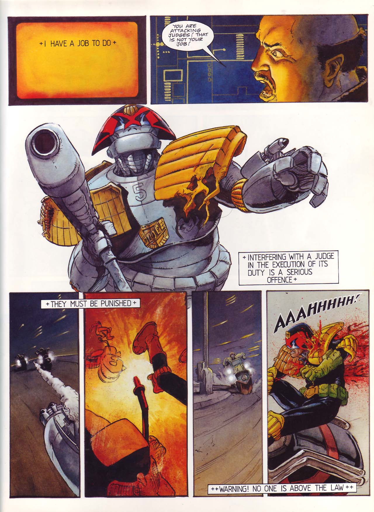 Read online Judge Dredd: Mechanismo comic -  Issue # TPB - 90