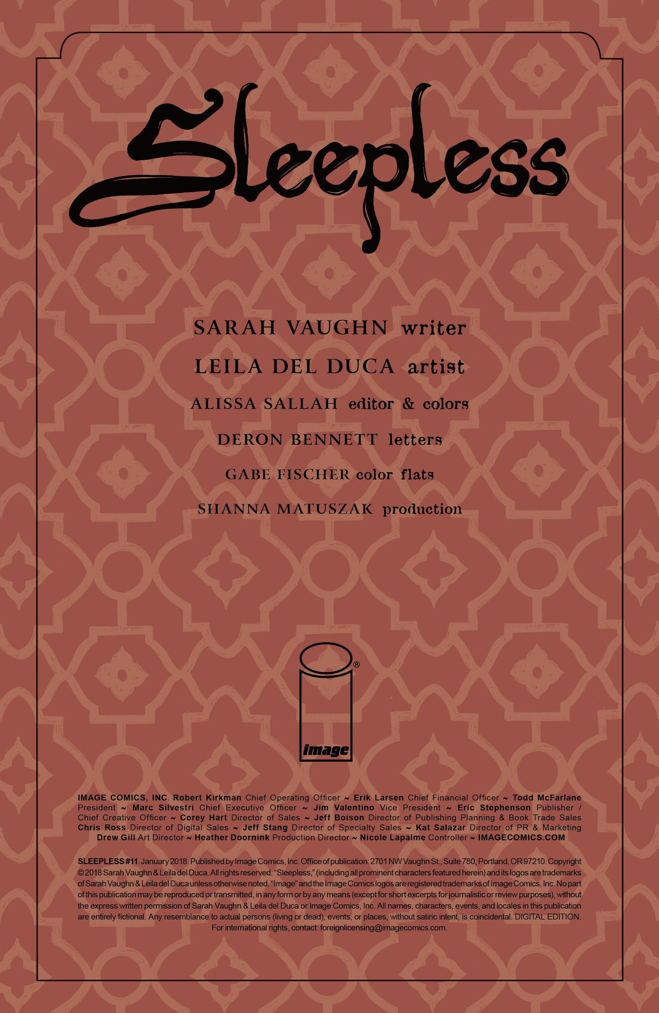 Read online Sleepless comic -  Issue #11 - 2