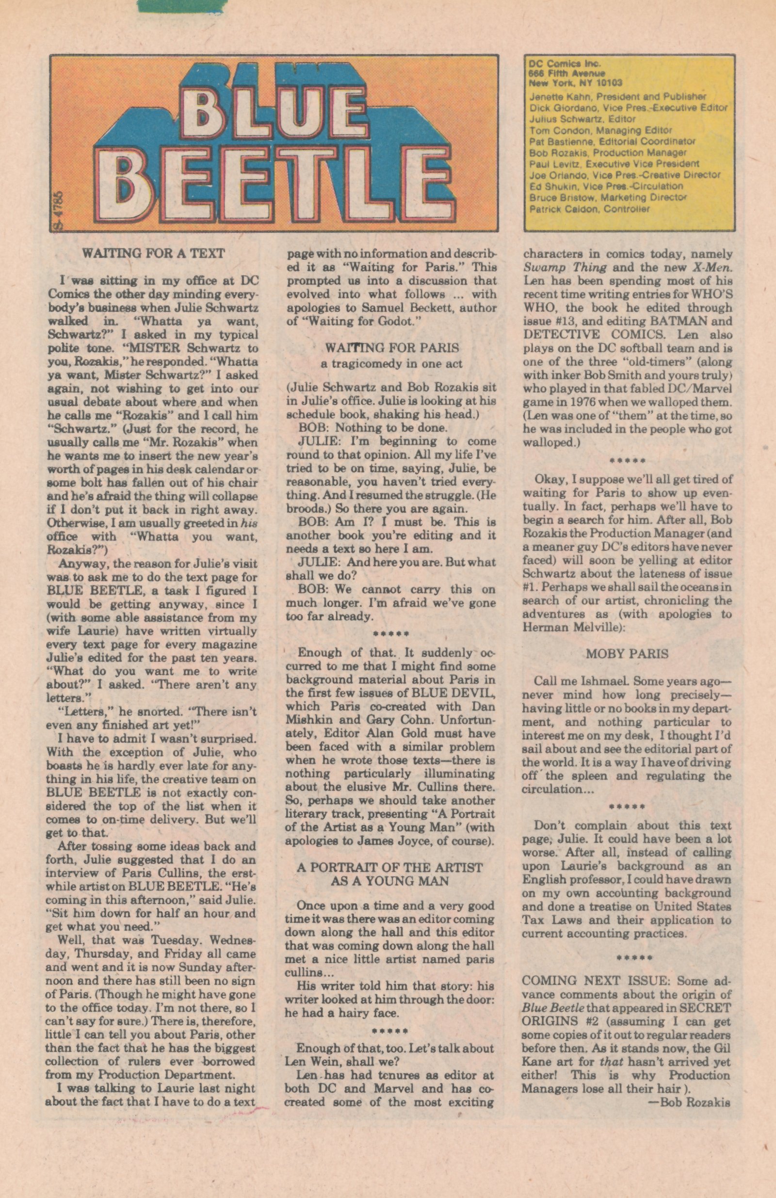 Read online Blue Beetle (1986) comic -  Issue #1 - 34
