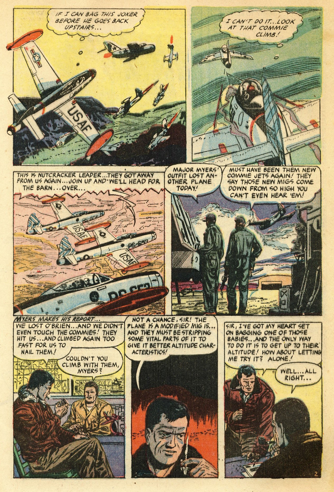 Read online War Birds (1952) comic -  Issue #2 - 5