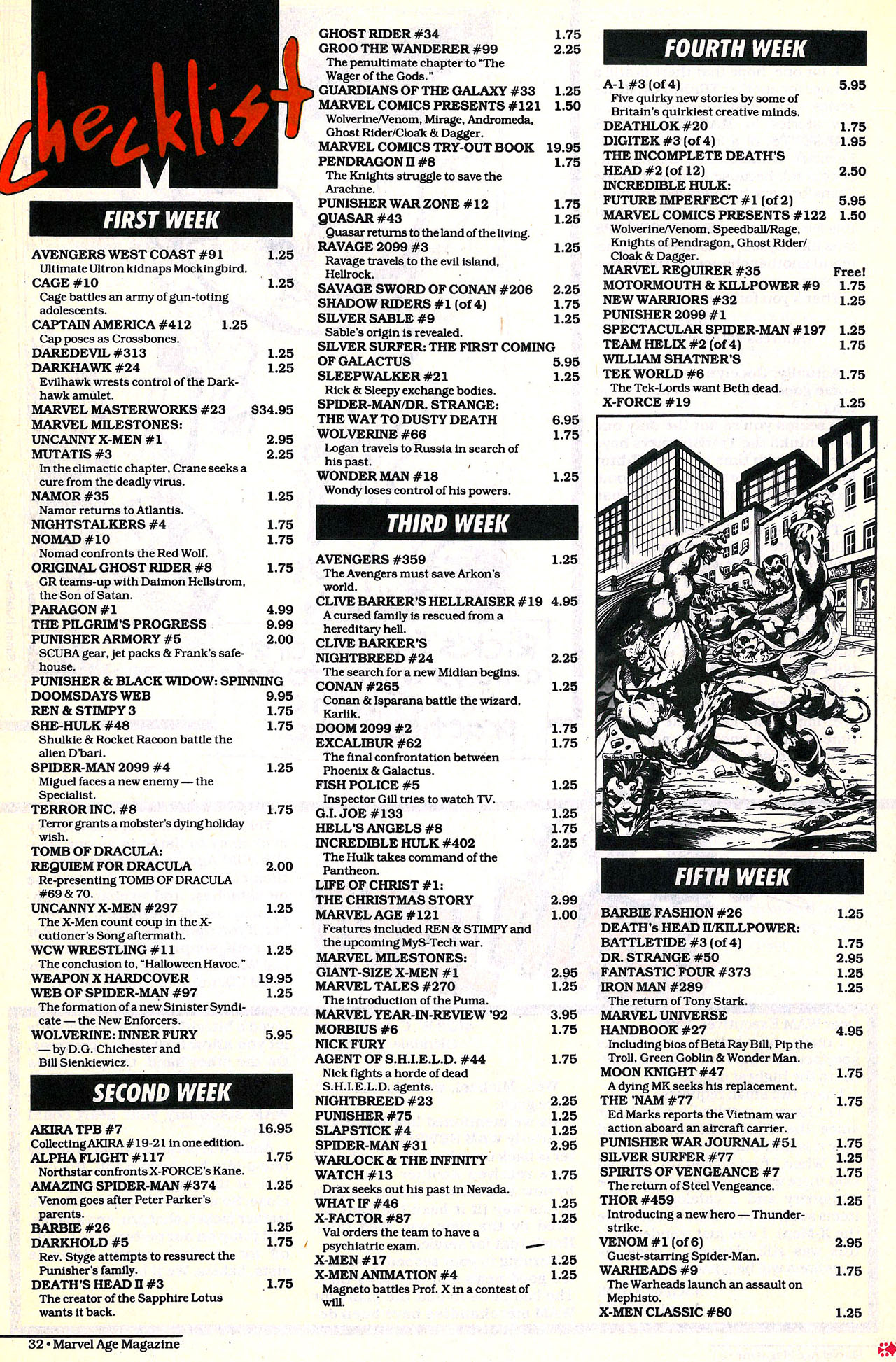 Read online Marvel Age comic -  Issue #120 - 33