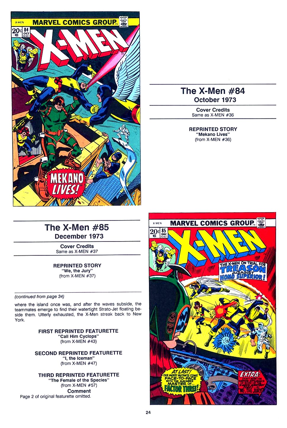 Read online The Official Marvel Index To The X-Men comic -  Issue #4 - 26