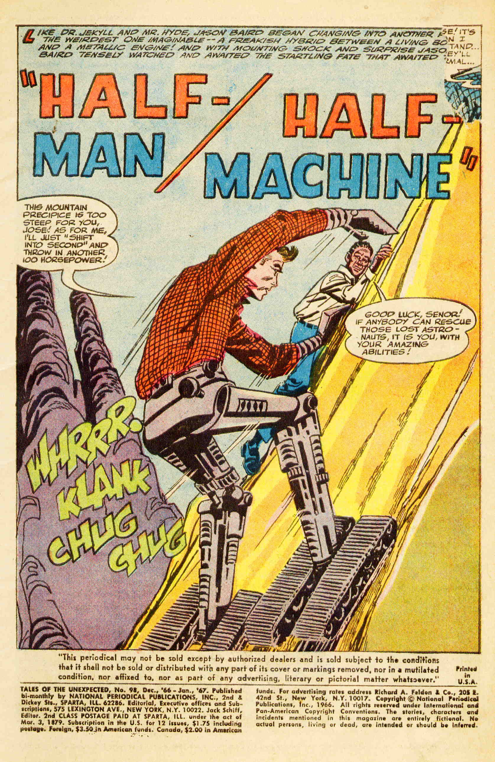 Read online Tales of the Unexpected comic -  Issue #98 - 2
