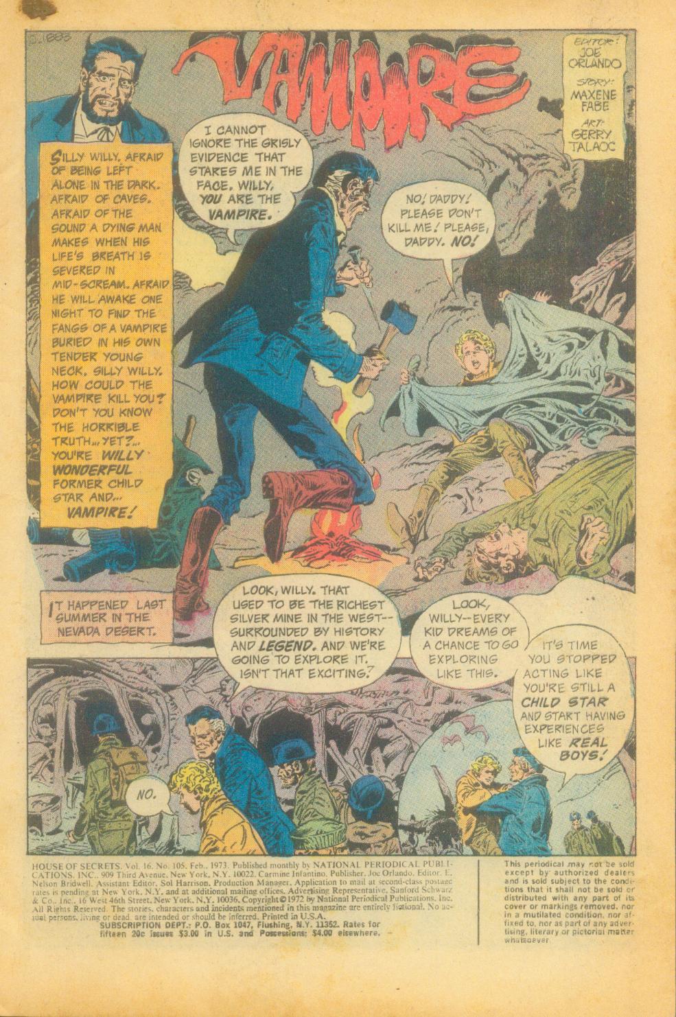 Read online House of Secrets (1956) comic -  Issue #105 - 3