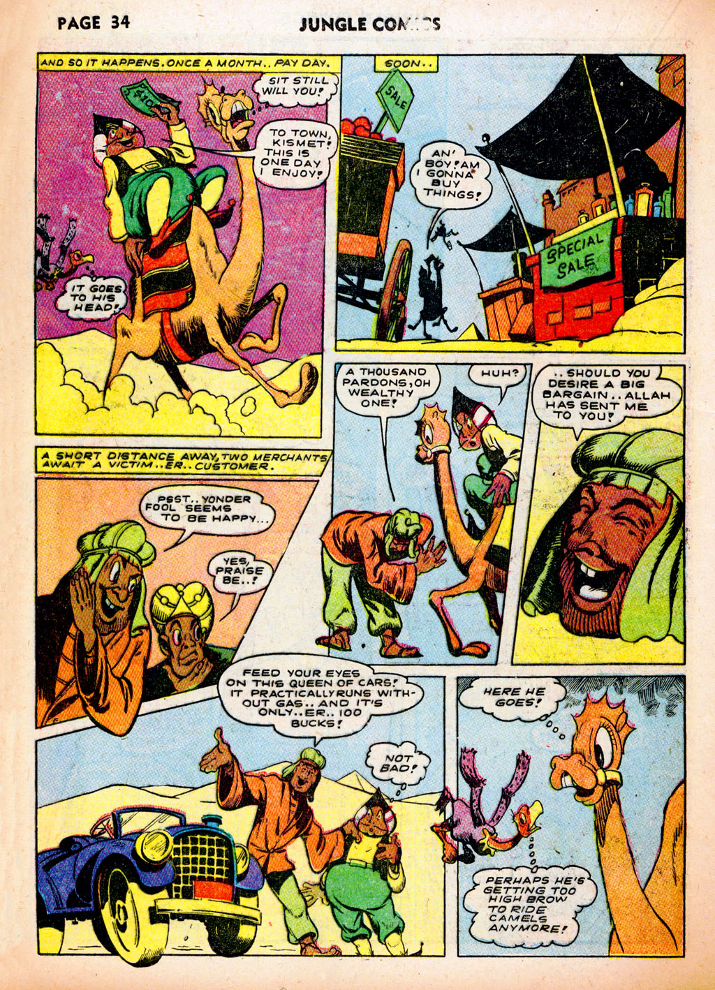 Read online Jungle Comics comic -  Issue #37 - 36