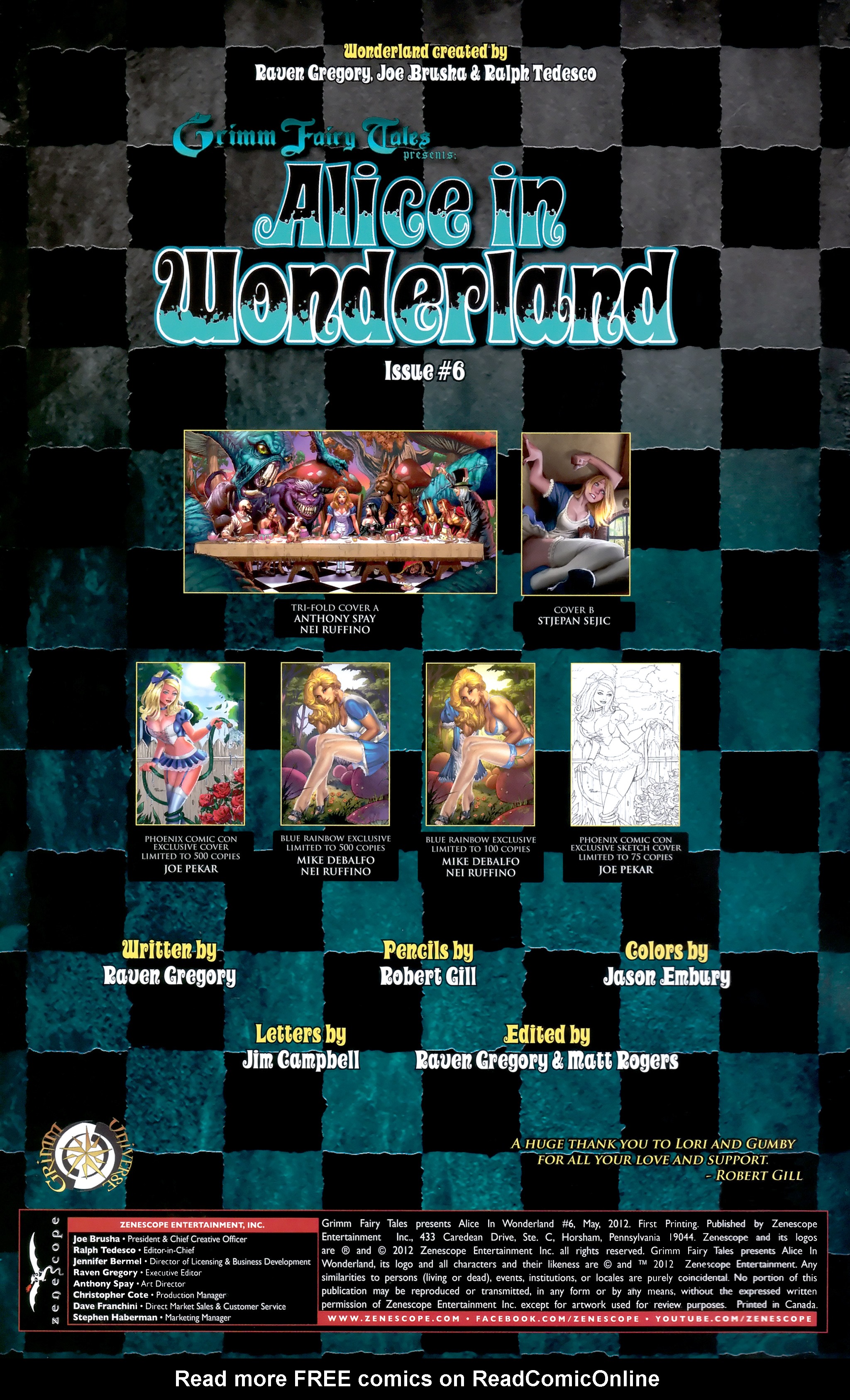 Read online Grimm Fairy Tales presents Alice in Wonderland comic -  Issue #6 - 2