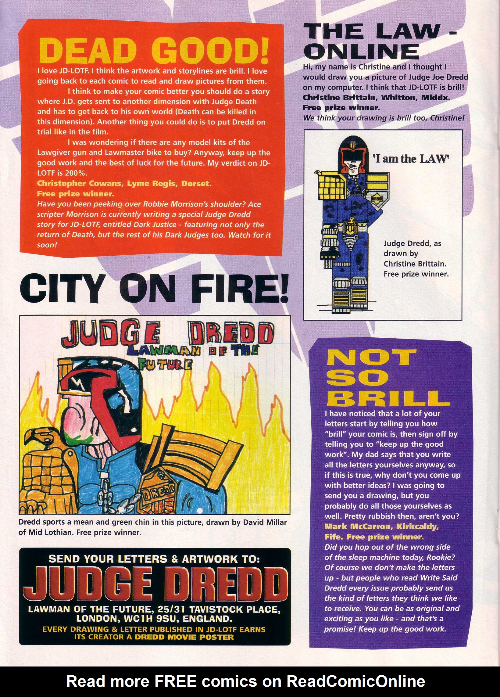Read online Judge Dredd Lawman of the Future comic -  Issue #19 - 18