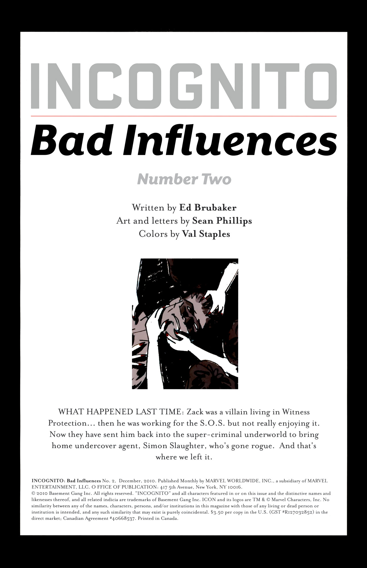 Read online Incognito: Bad Influences comic -  Issue #2 - 2