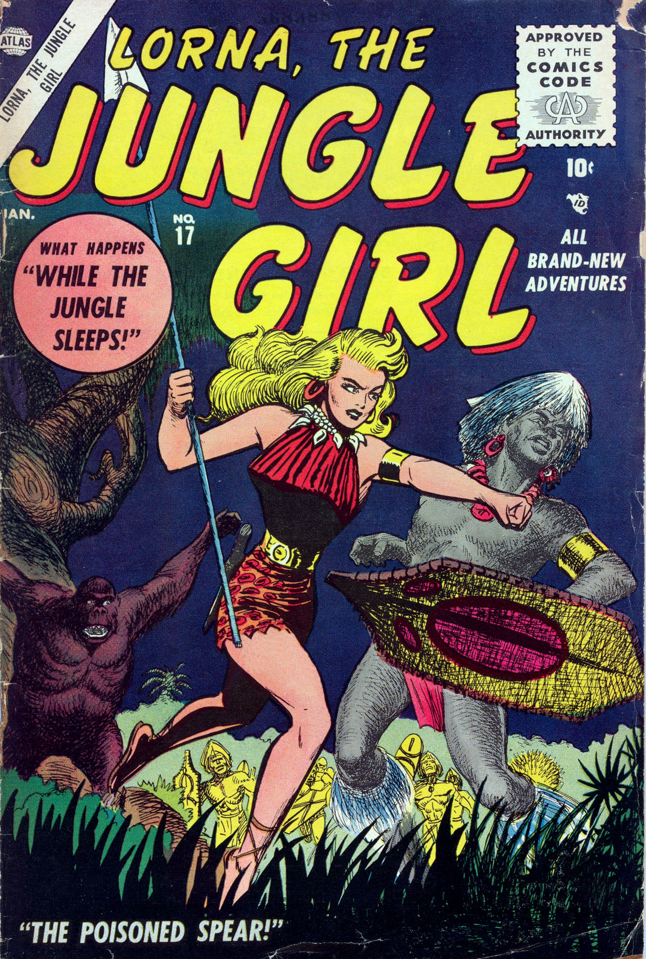 Read online Lorna, The Jungle Girl comic -  Issue #17 - 1